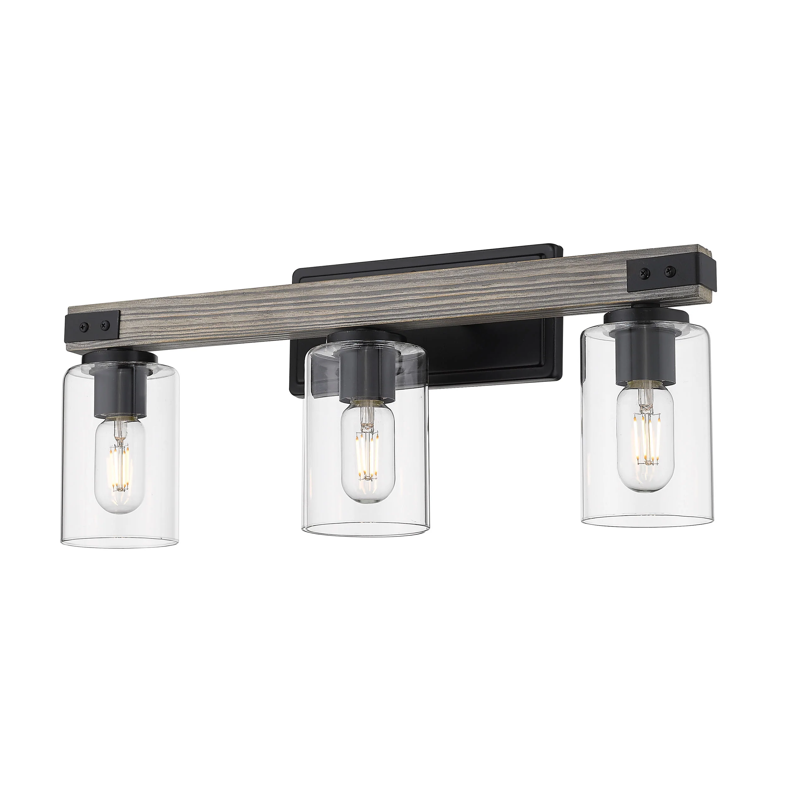 Lowell 3-light Vanity in Matte Black - Image 2