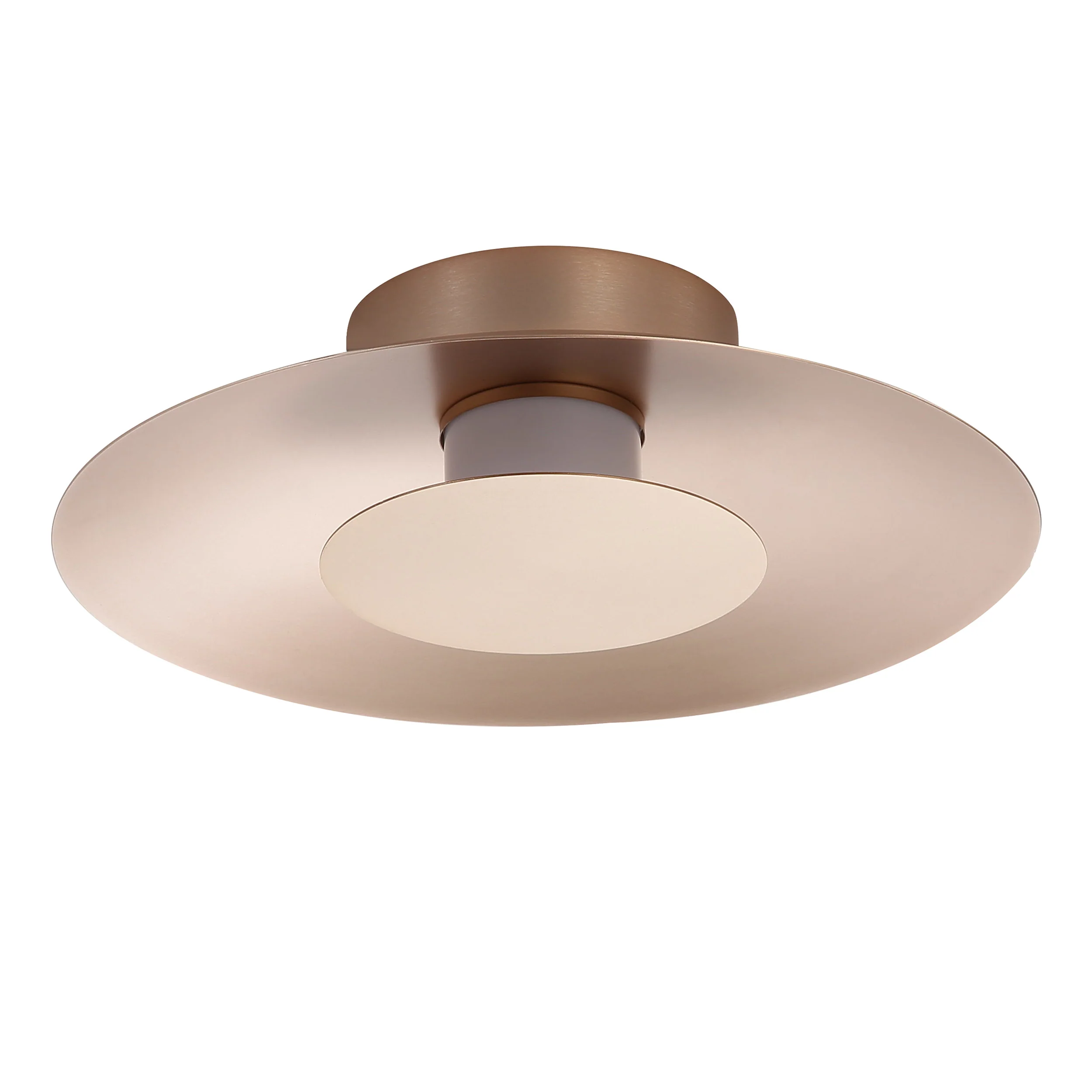 Luma Integrated LED Flush Mount in French Gold and French Gold shade - Image 2
