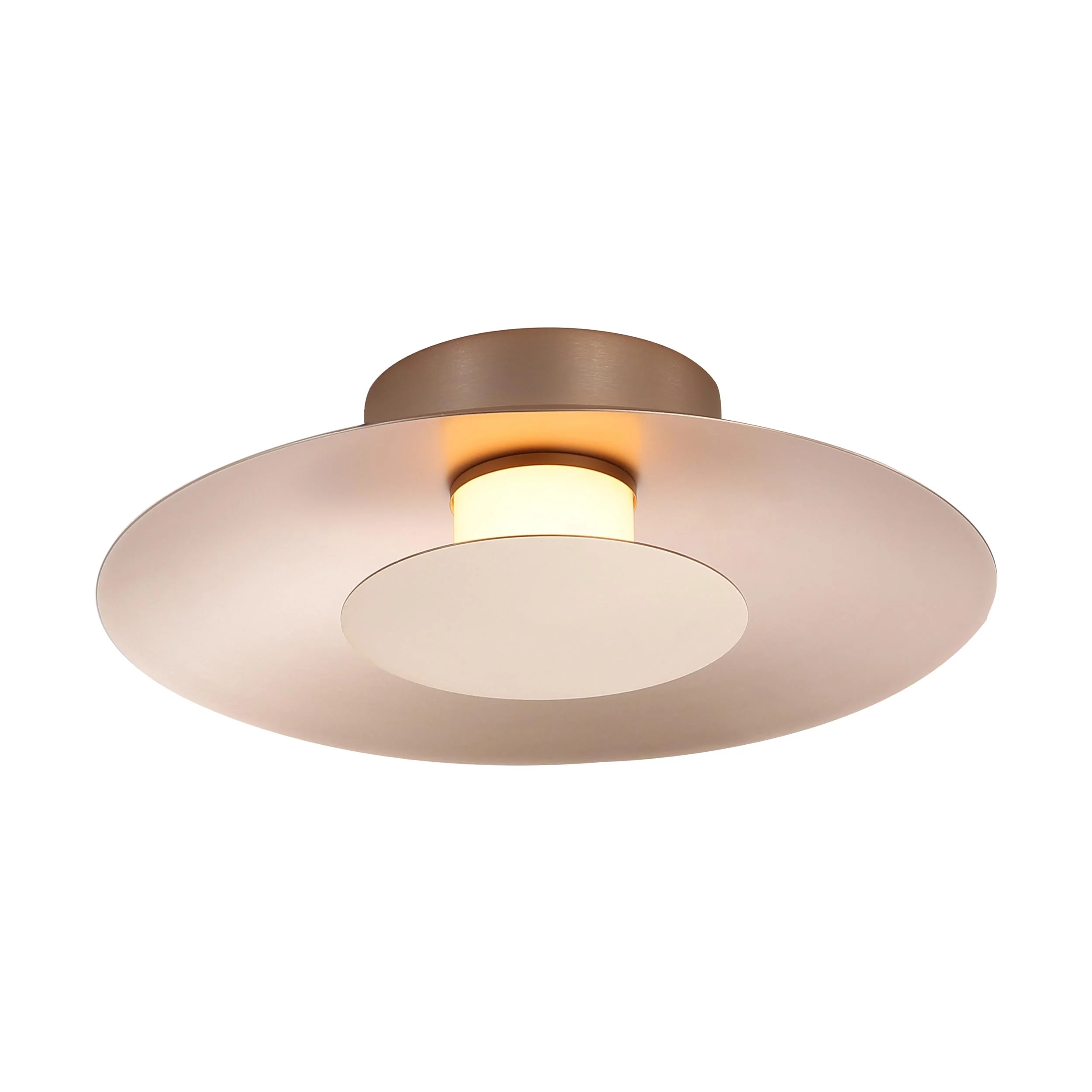 Luma Integrated LED Flush Mount in French Gold and French Gold shade - Image 3