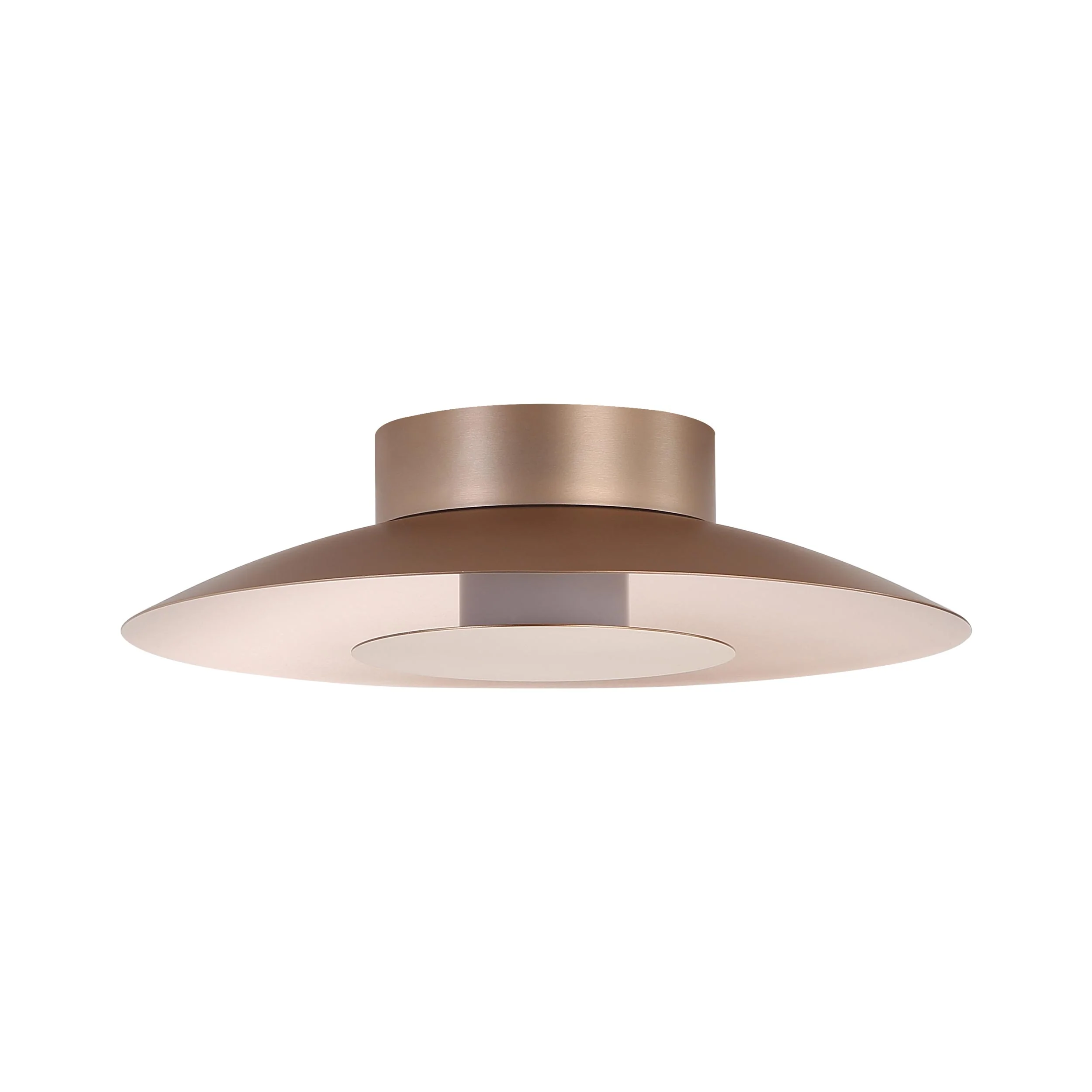 Luma Integrated LED Flush Mount in French Gold and French Gold shade - Image 4