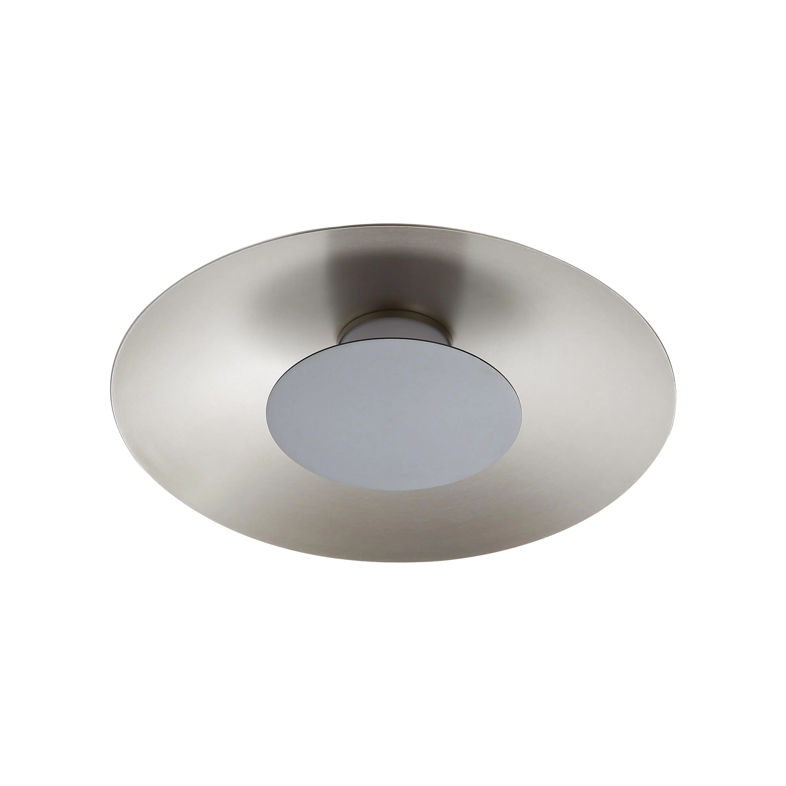 Luma Integrated LED Flush Mount in Sand Nickel and Graphite shade - Image 2