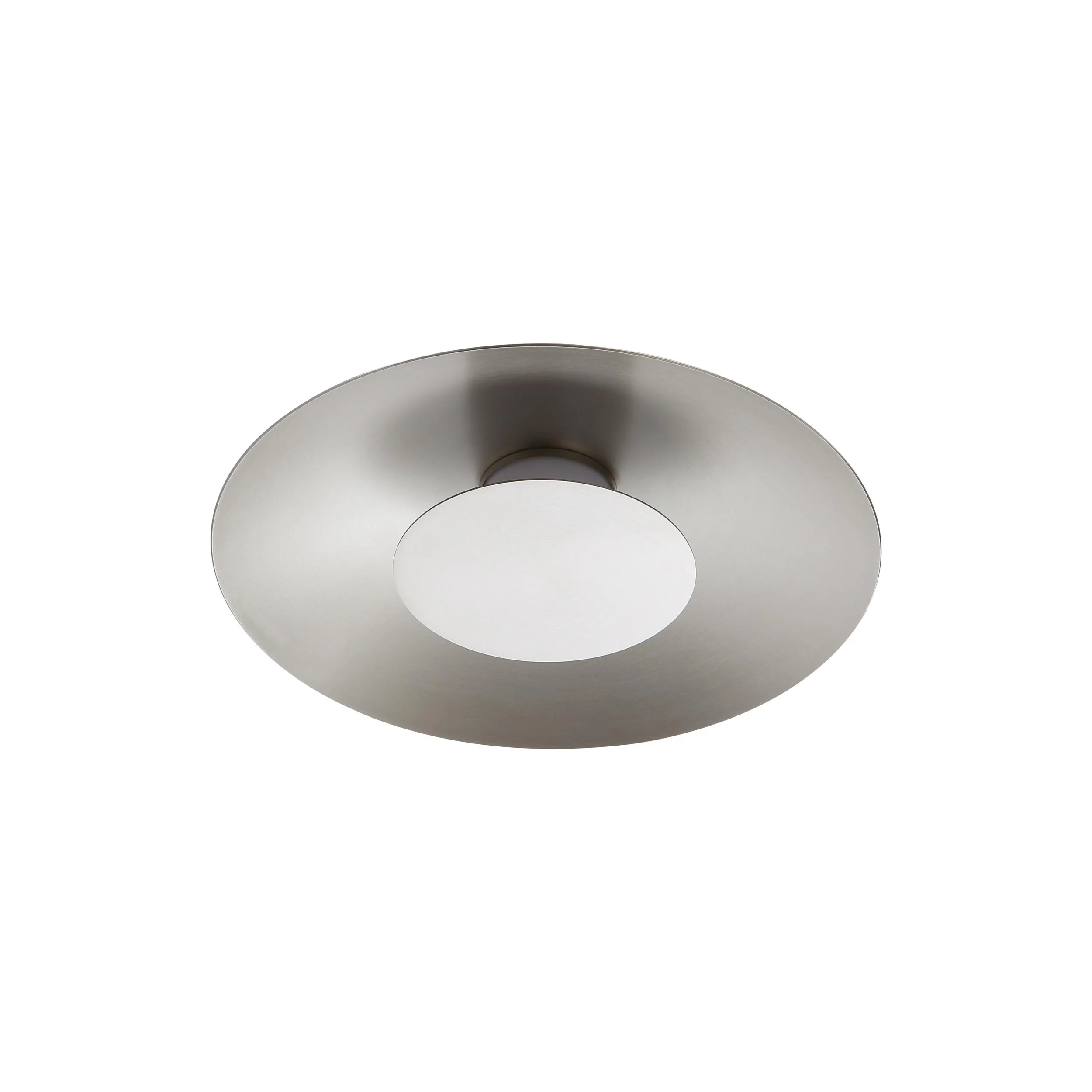 Luma Integrated LED Flush Mount in Sand Nickel and Sand Nickel shade - Image 2