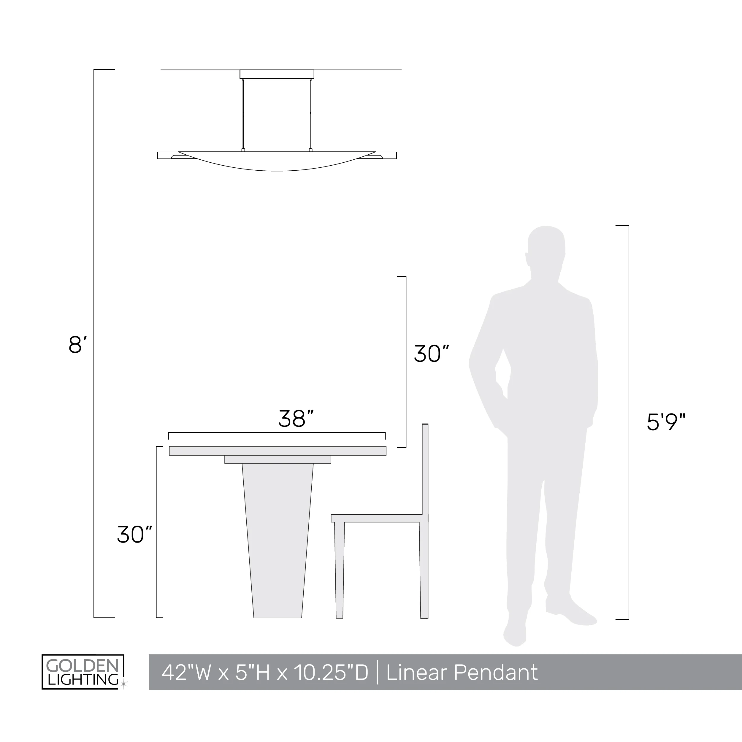 Luma Integrated LED Island Light in Sand Nickel - Image 7