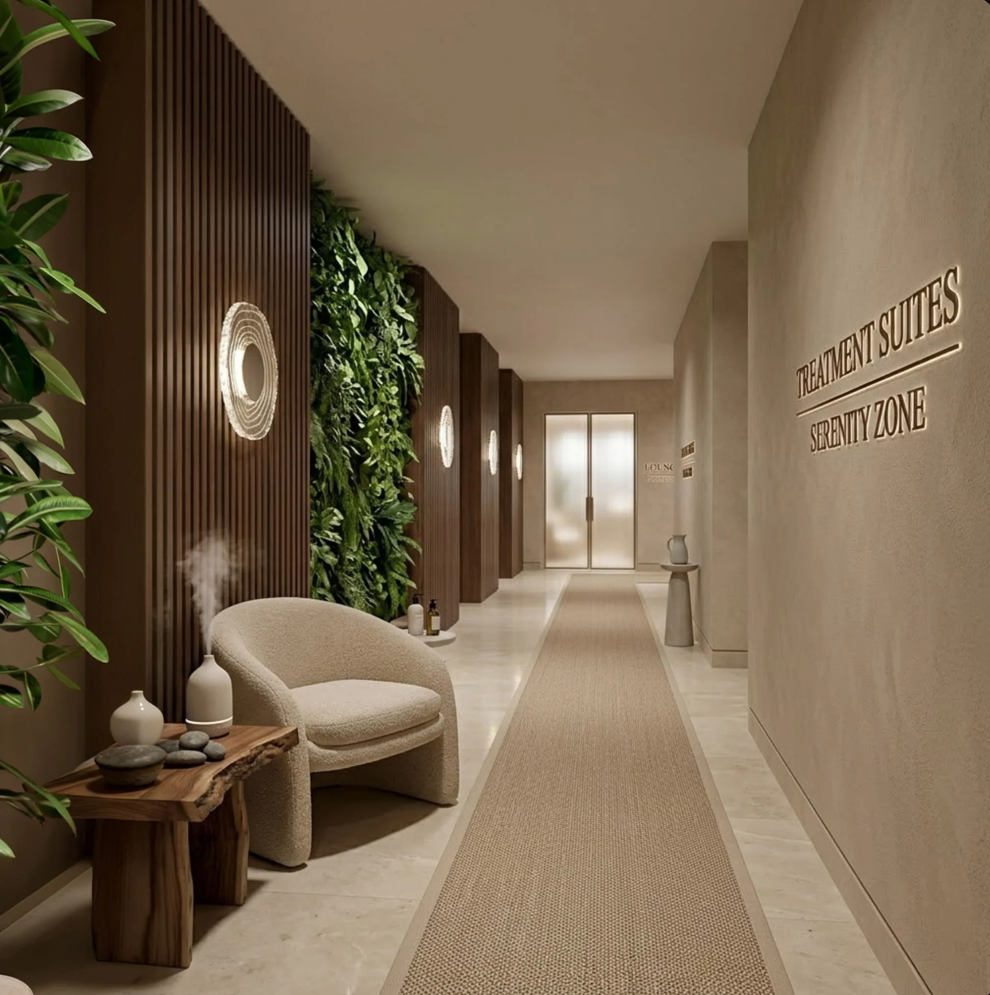 Luminwood Integrated LED 12in Wall Sconce in Polished Nickel with Wood-Pressed Clear Resin - Image 13