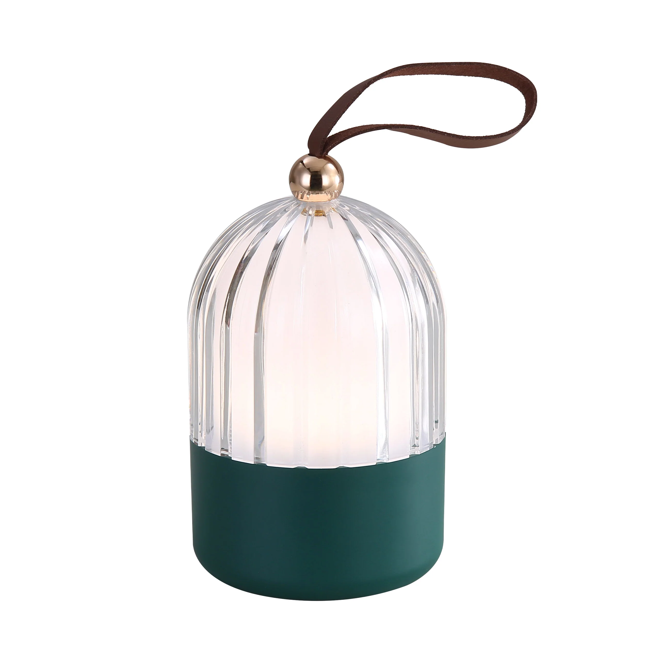 Lunari Cordless Integrated LED Portable Lamp in Matte Green - Image 4