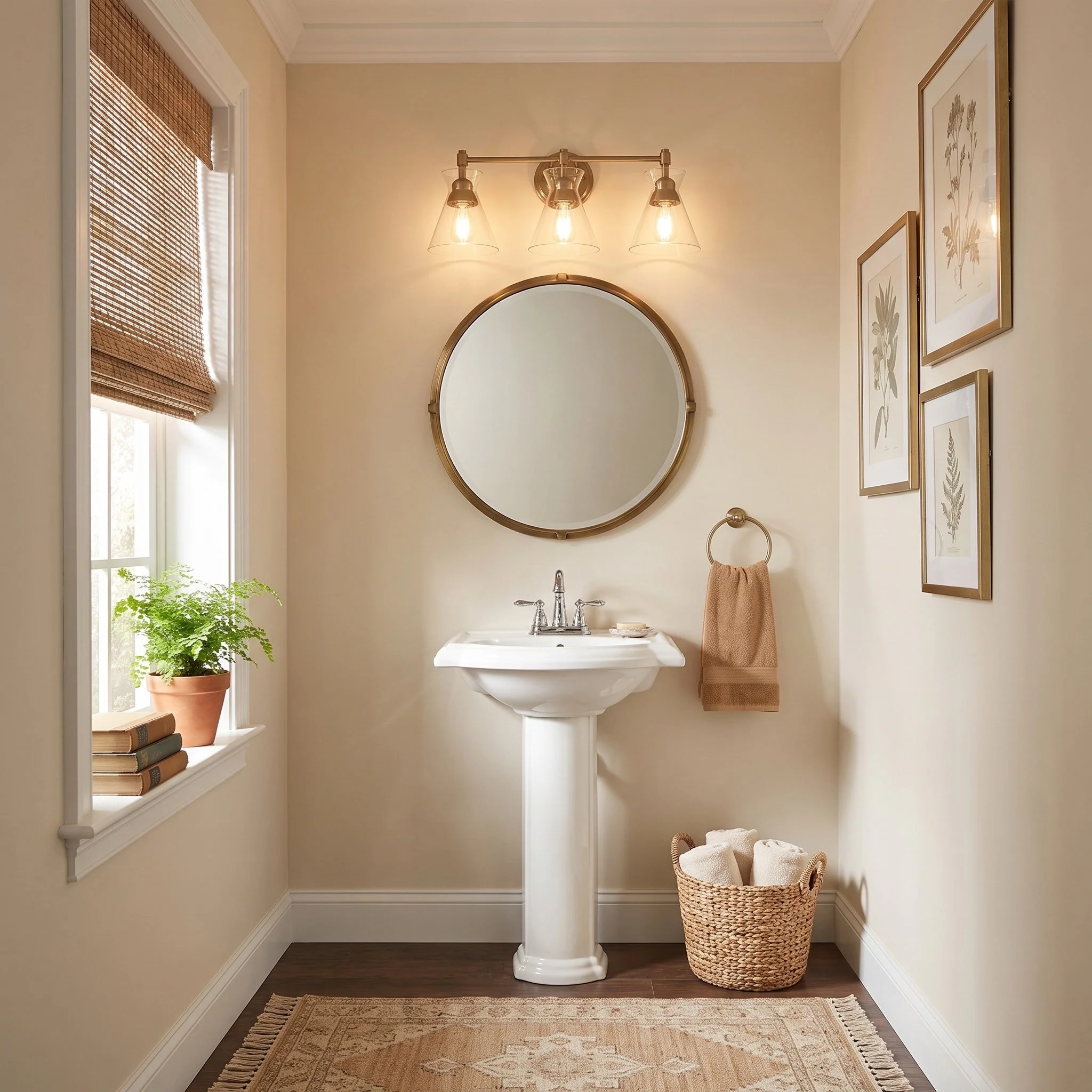 Malta 3-light Vanity in Brushed Champagne Brass - Image 4