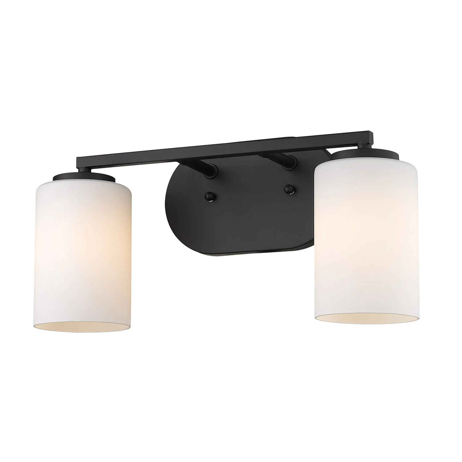 Manhattan 2-light Vanity in Matte Black - Image 3