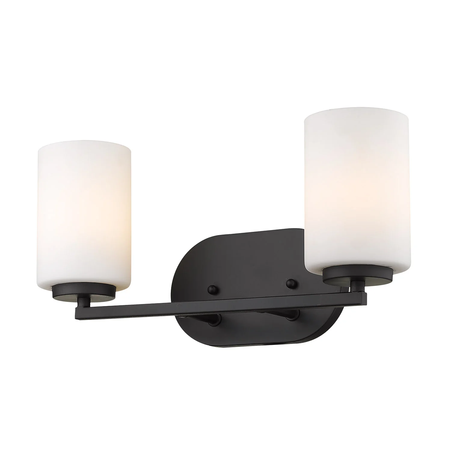 Manhattan 2-light Vanity in Matte Black - Image 4