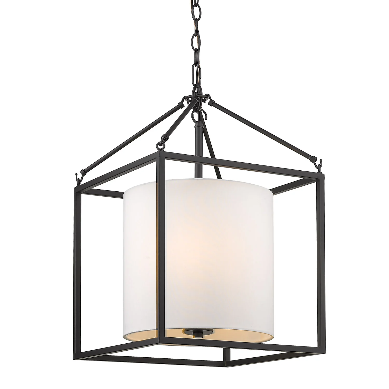 Manhattan 3-light Pendant in Matte Black