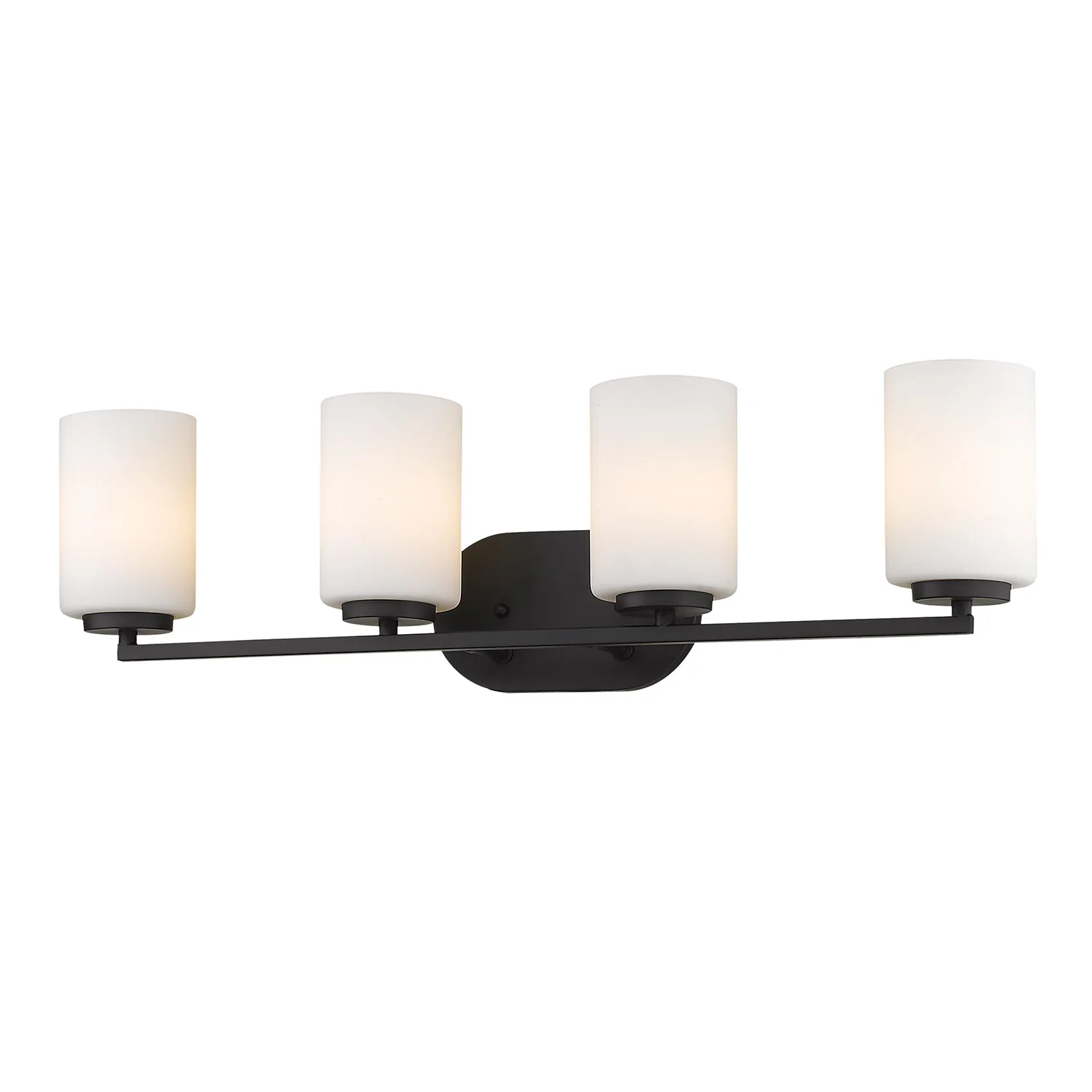 Manhattan 4-light Vanity in Matte Black - Image 3
