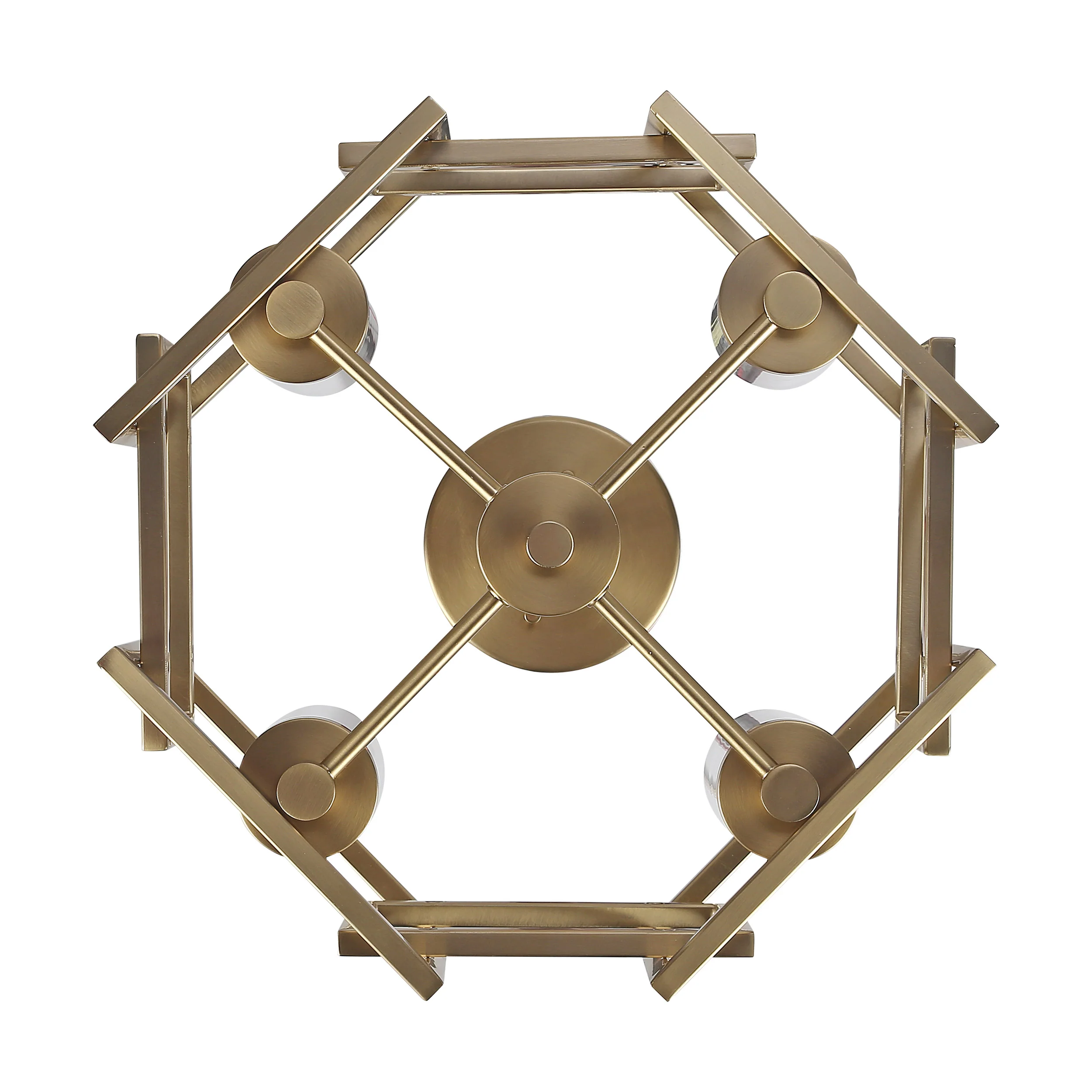 Marco 4-light Pendant in Brushed Champagne Brass - Image 5