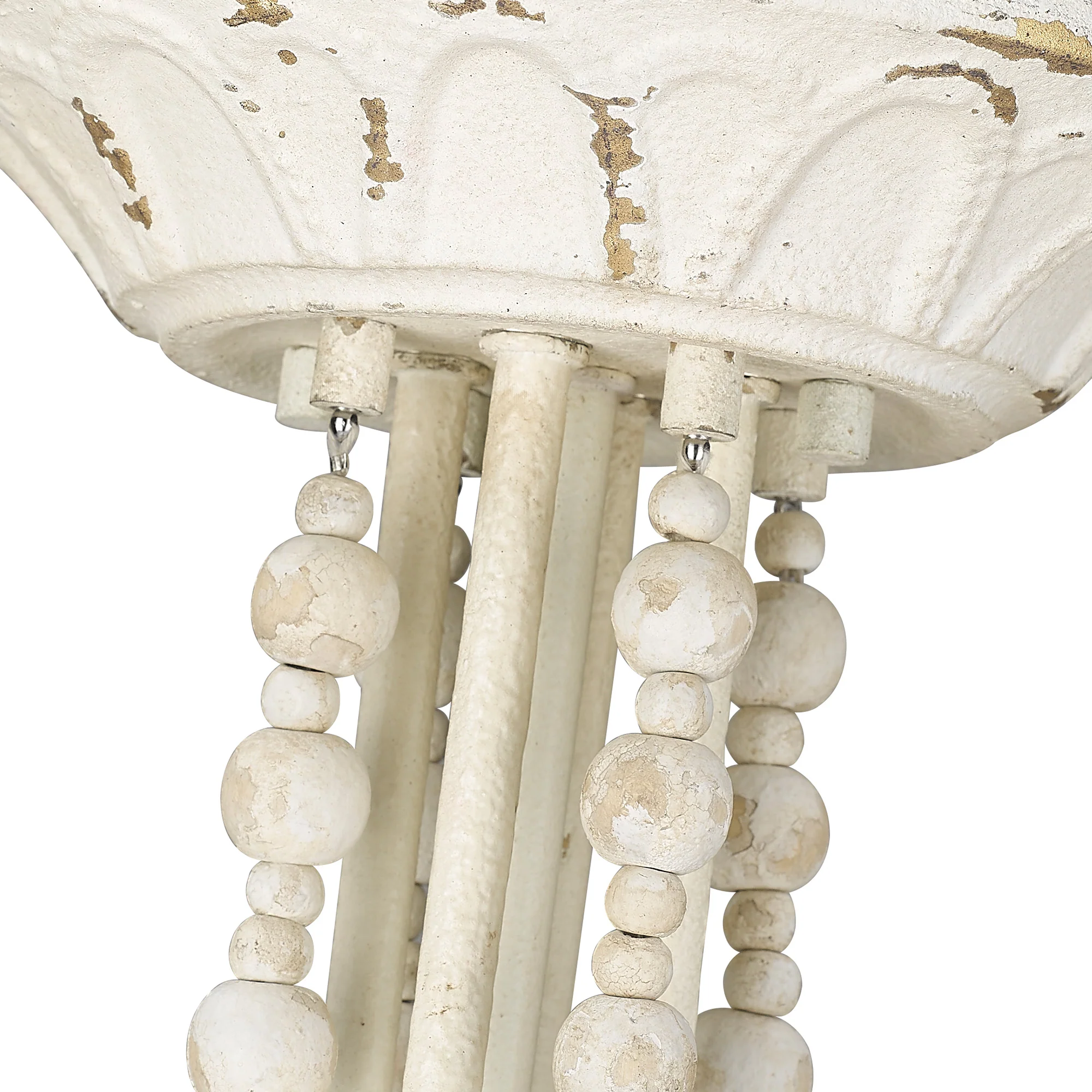 Marguerite 4-light Semi-Flush Mount in Vintage Parisian White - Image 4