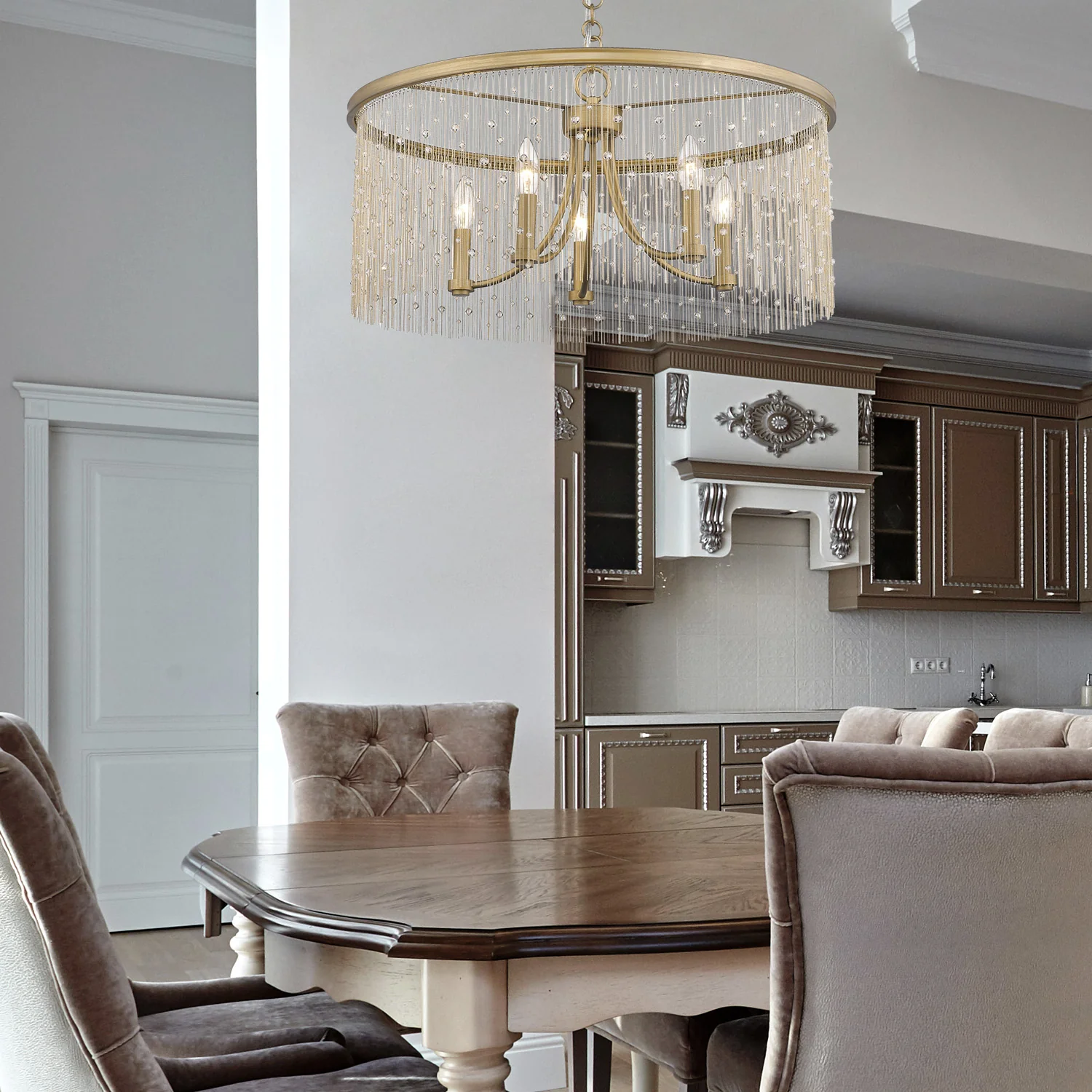 Marilyn 5-light Chandelier in Peruvian Gold - Image 6