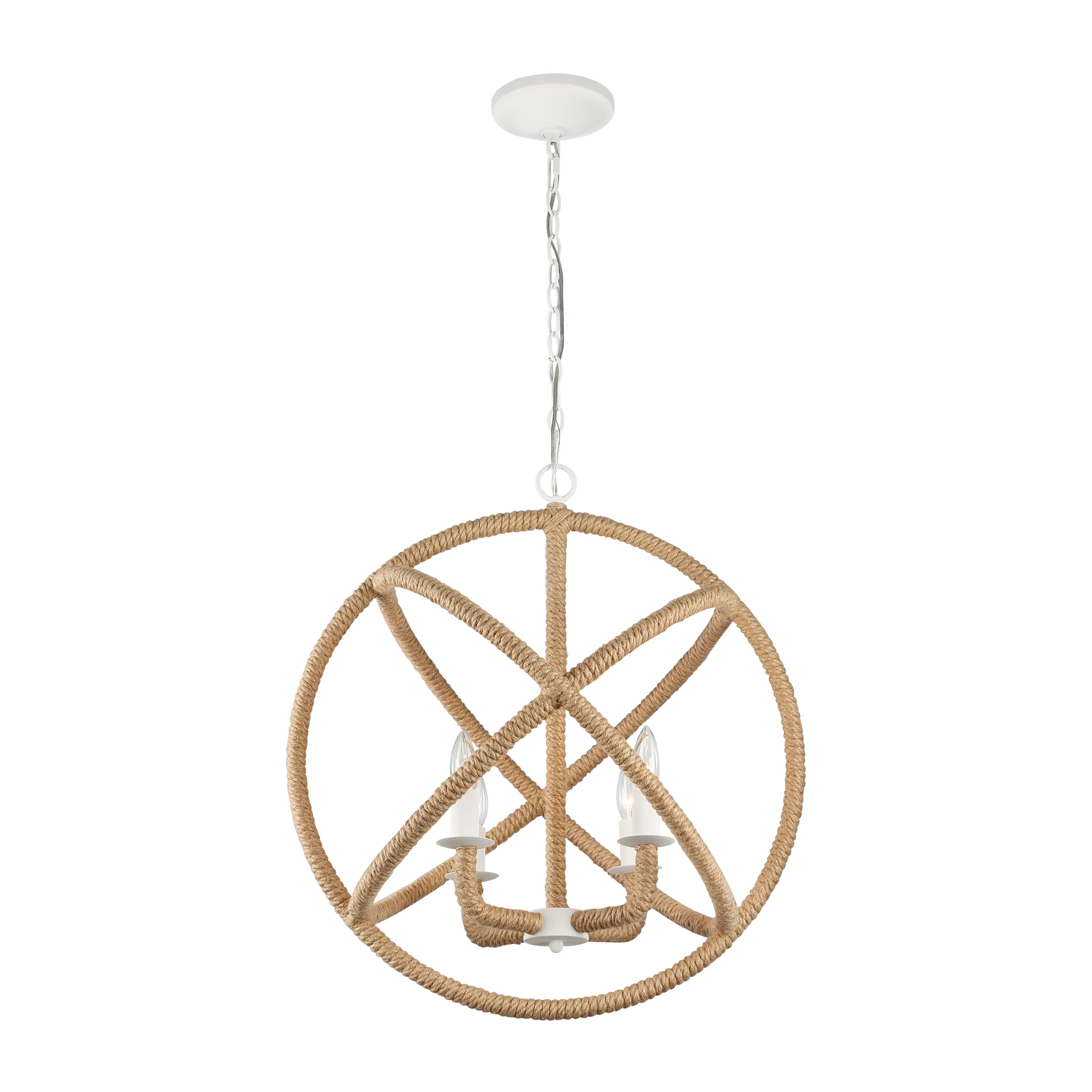 Marina 4-light Chandelier in Natural White - Image 2