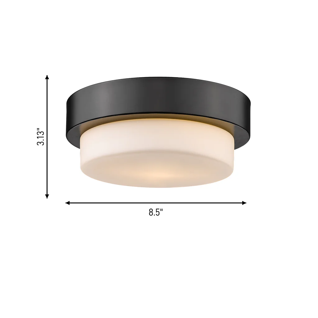 Morgon 1-light Flush Mount in Matte Black - Image 6