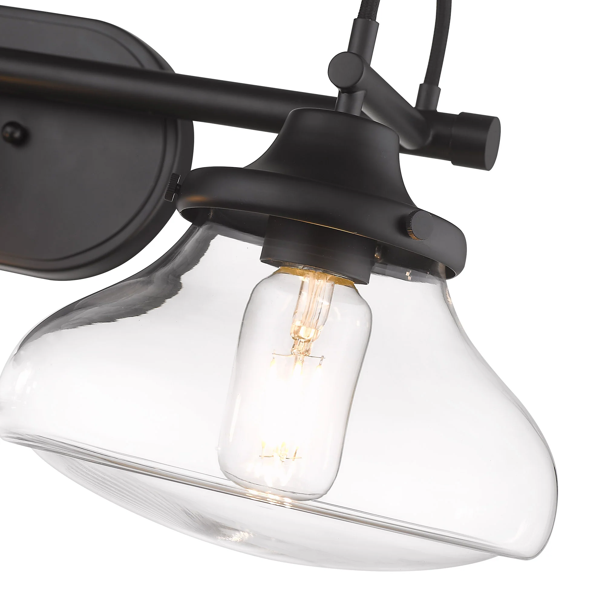Nash 3-light Vanity in Matte Black - Image 3
