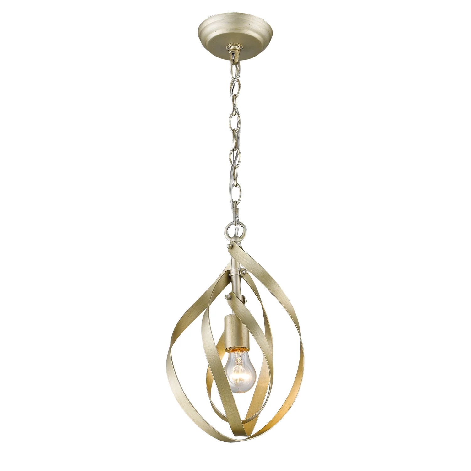Nicolette 1-light Pendant in White Gold - Image 3