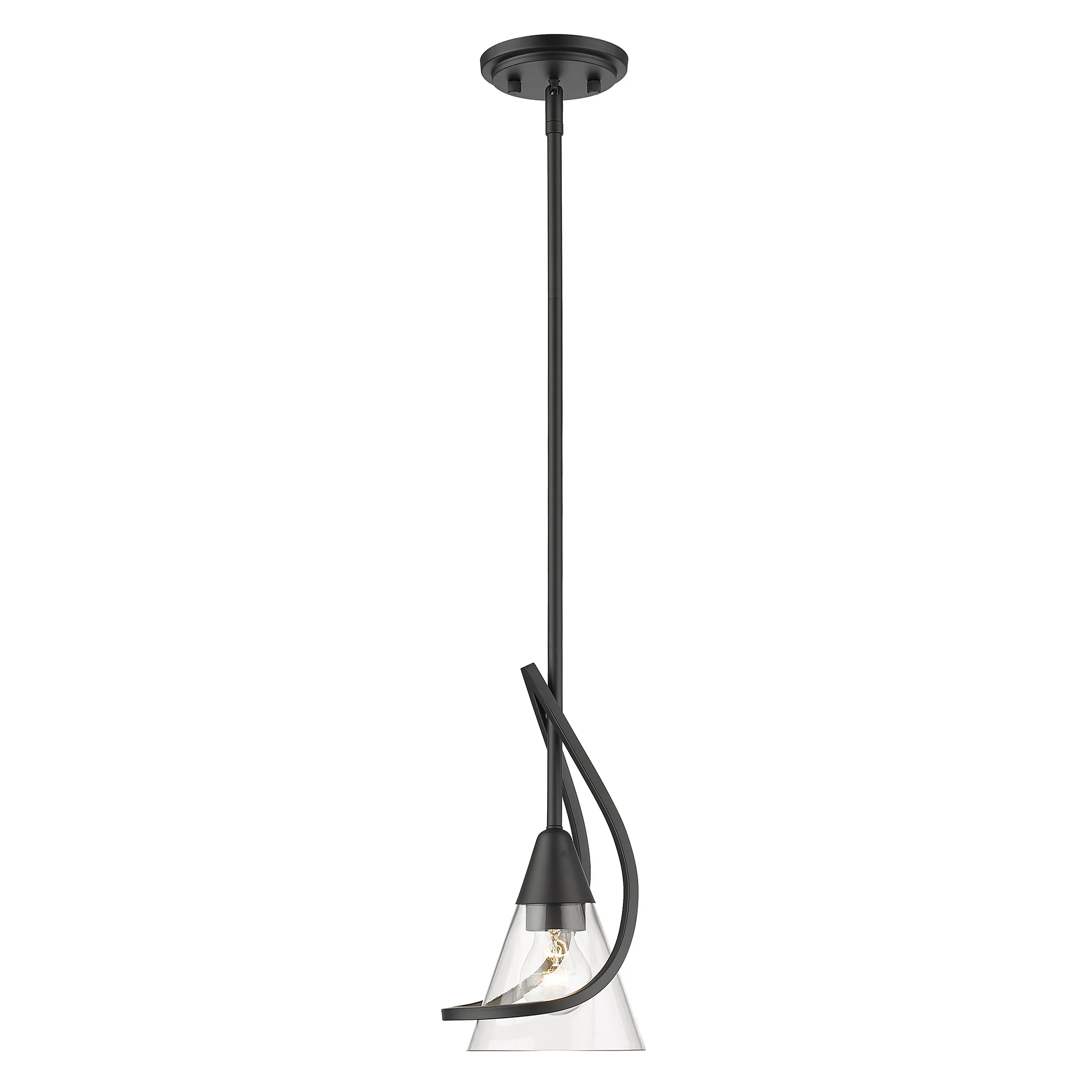 Olympia 1-light Pendant in Matte Black - Image 2