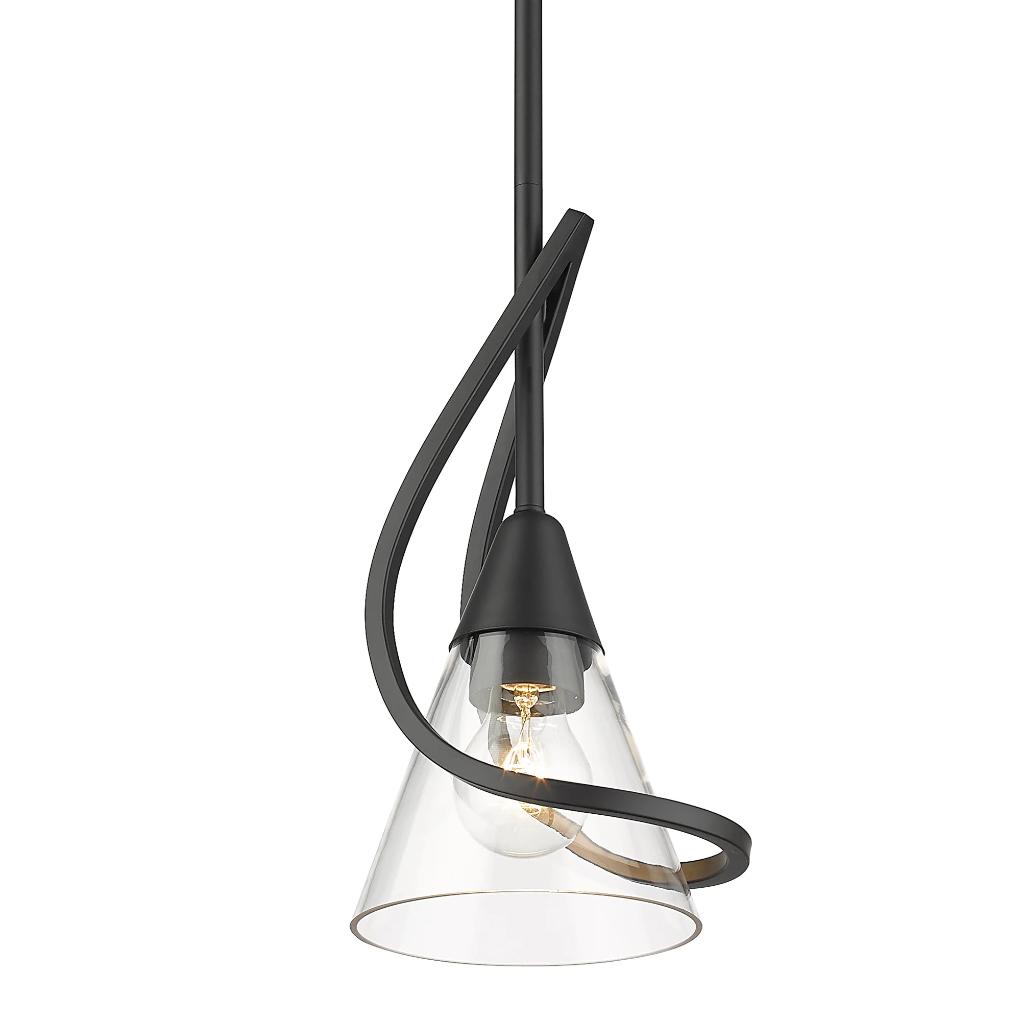 Olympia 1-light Pendant in Matte Black - Image 3
