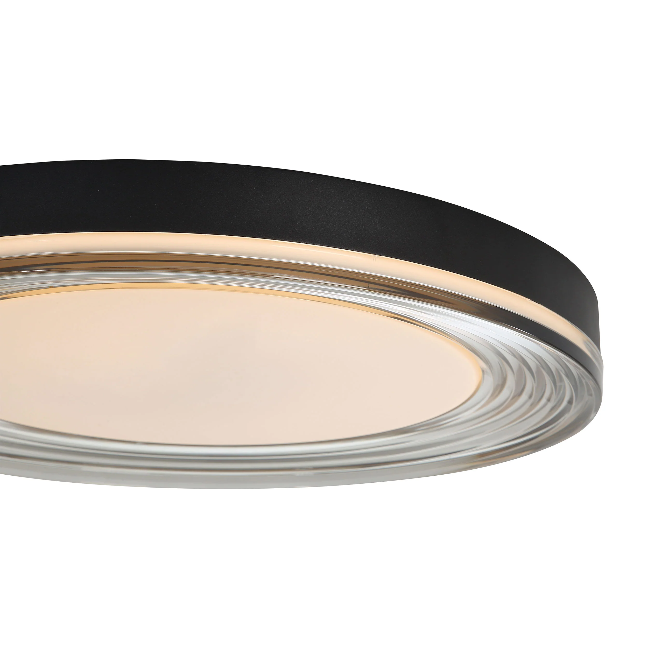 Ondulada Integrated LED 20in Flush Mount in Sand Black and Smoky Acrylic - Image 6