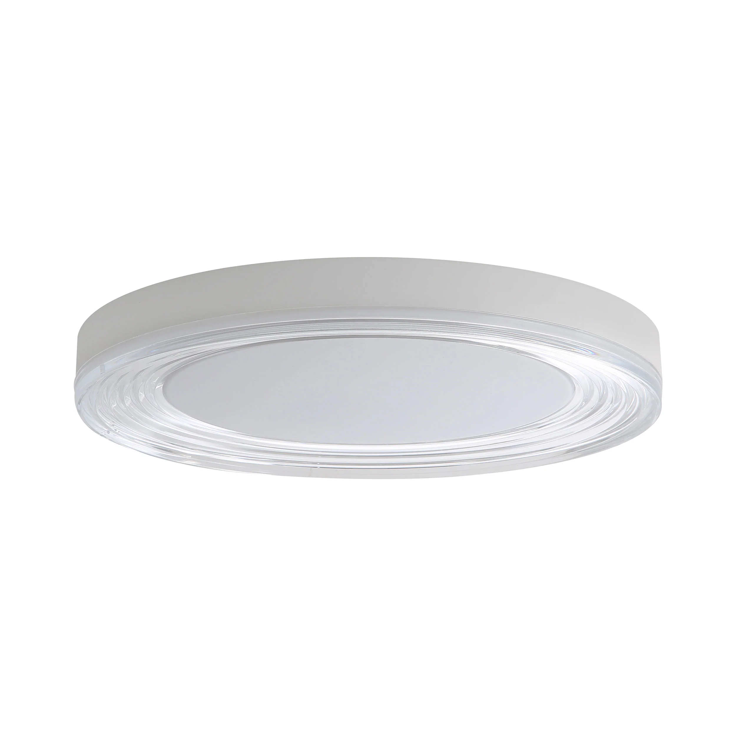 Ondulada Integrated LED 20in Flush Mount in Sand White and Clear Glass - Image 3
