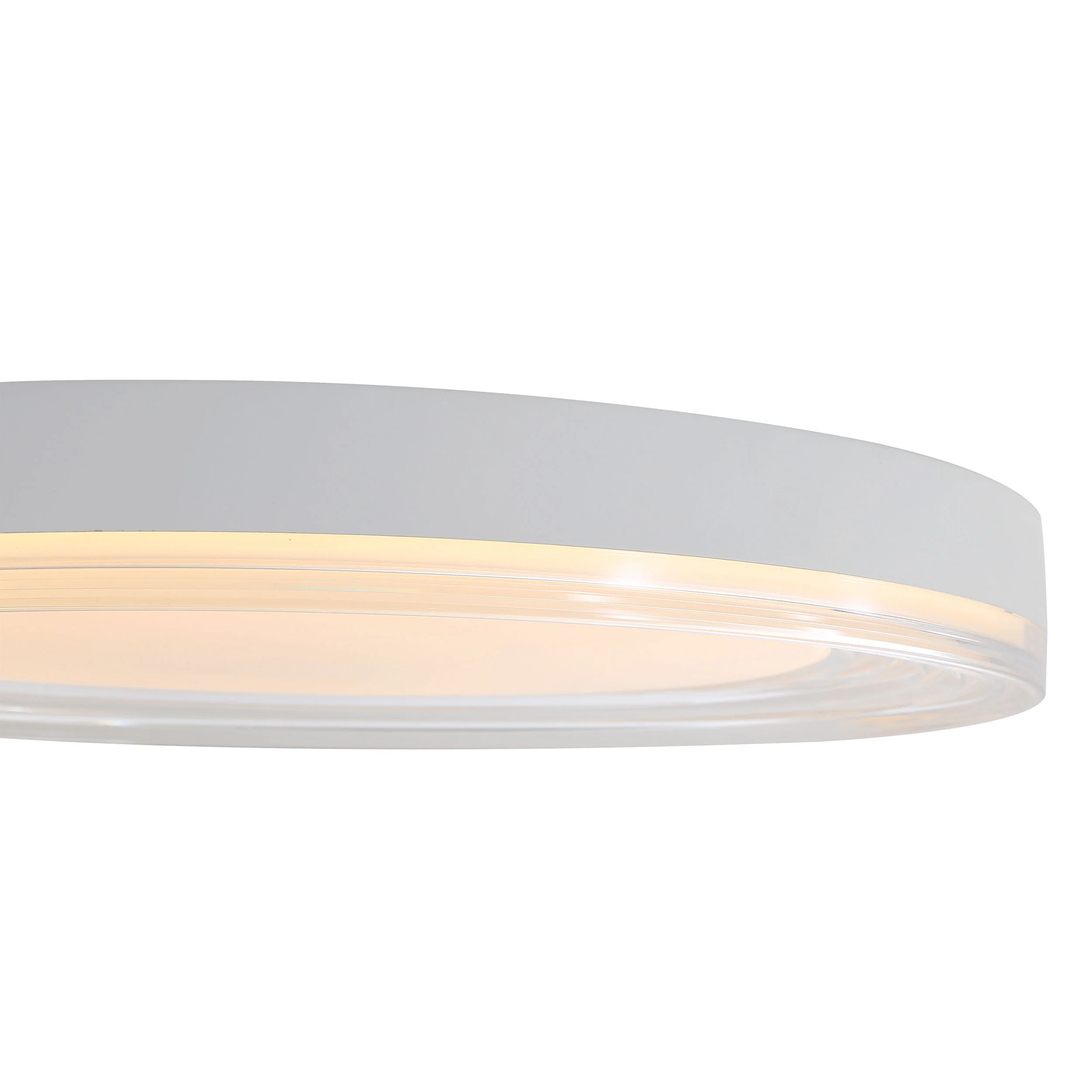 Ondulada Integrated LED 20in Flush Mount in Sand White and Clear Glass - Image 5