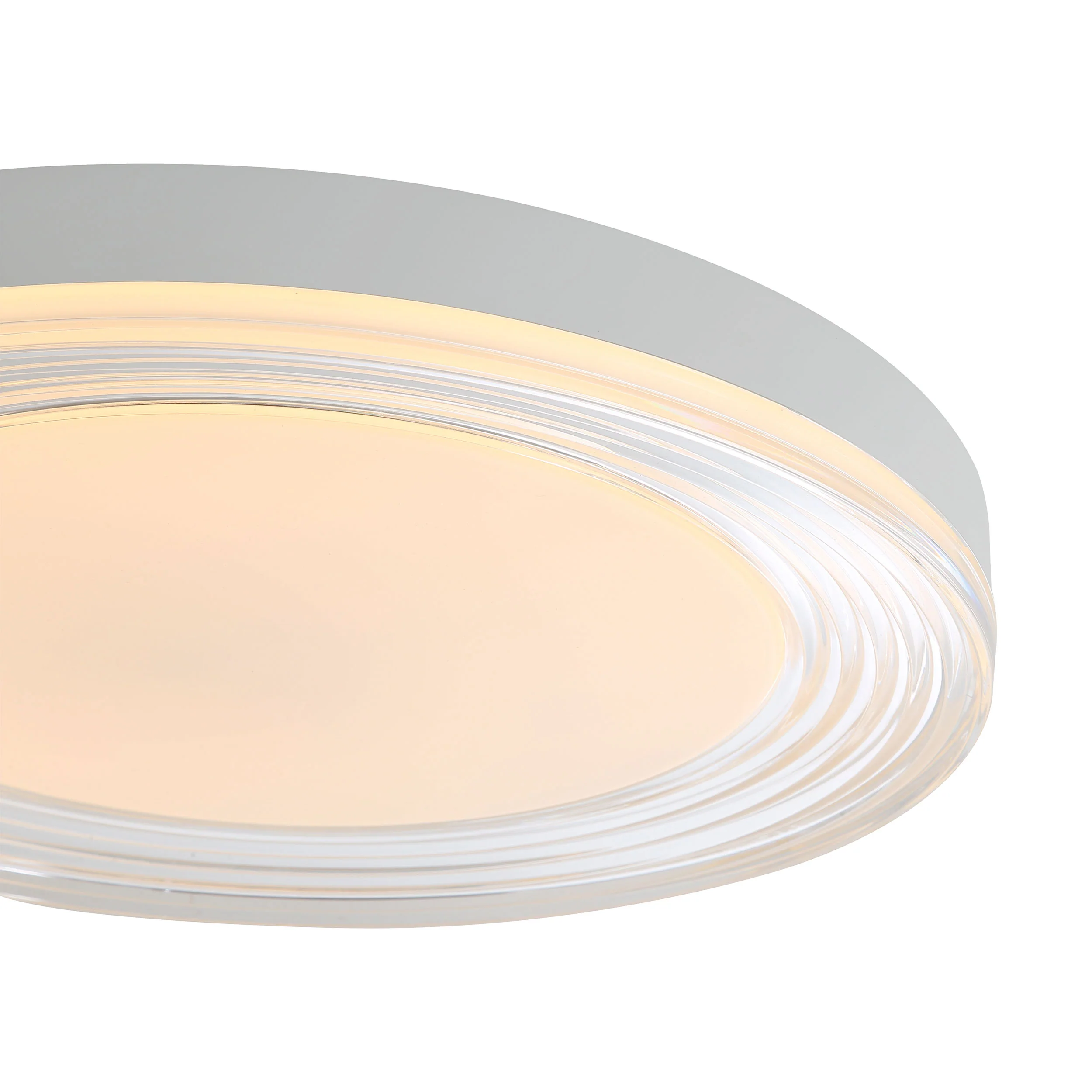 Ondulada Integrated LED 20in Flush Mount in Sand White and Clear Glass - Image 6