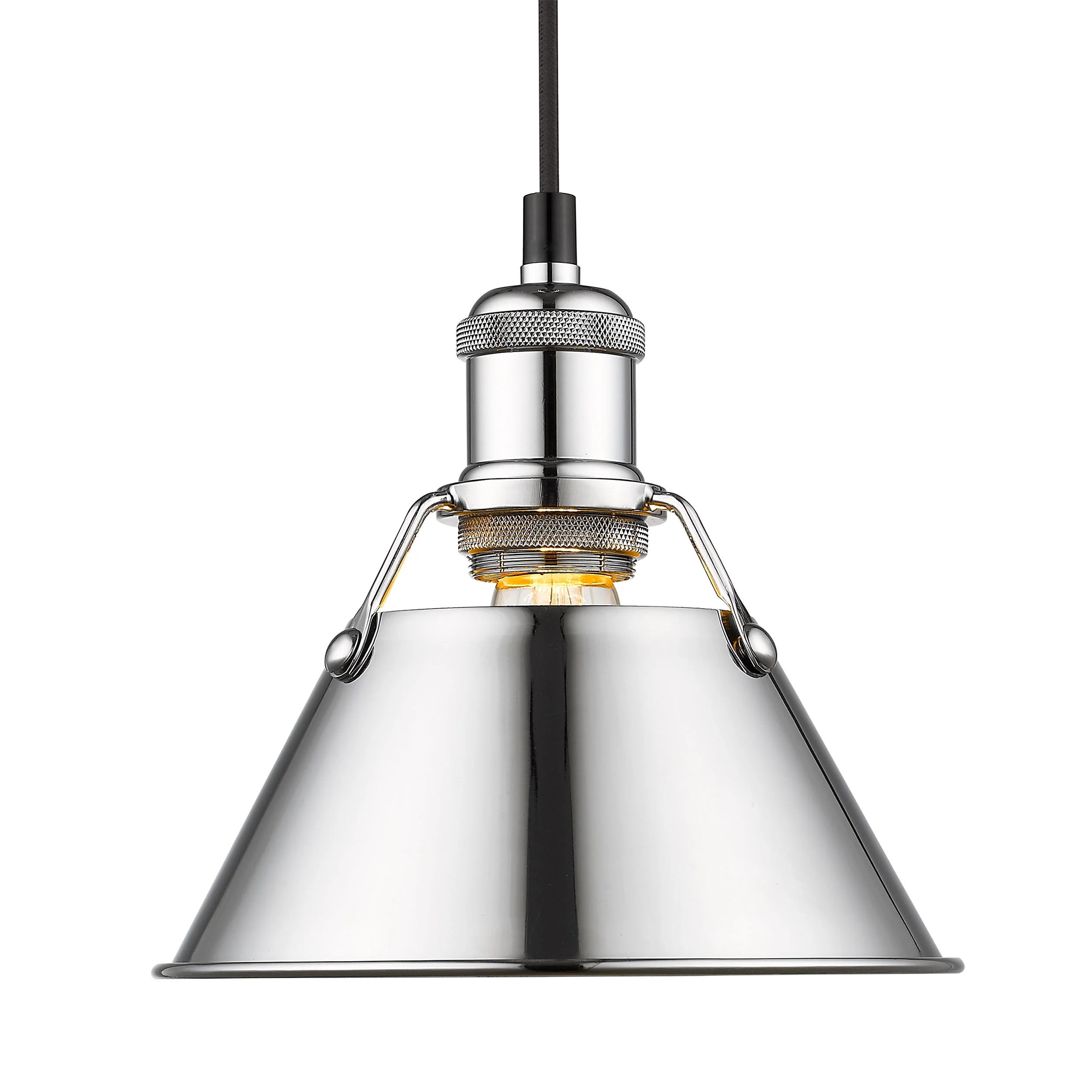 Orwell 1-light 8in Pendant in Chrome