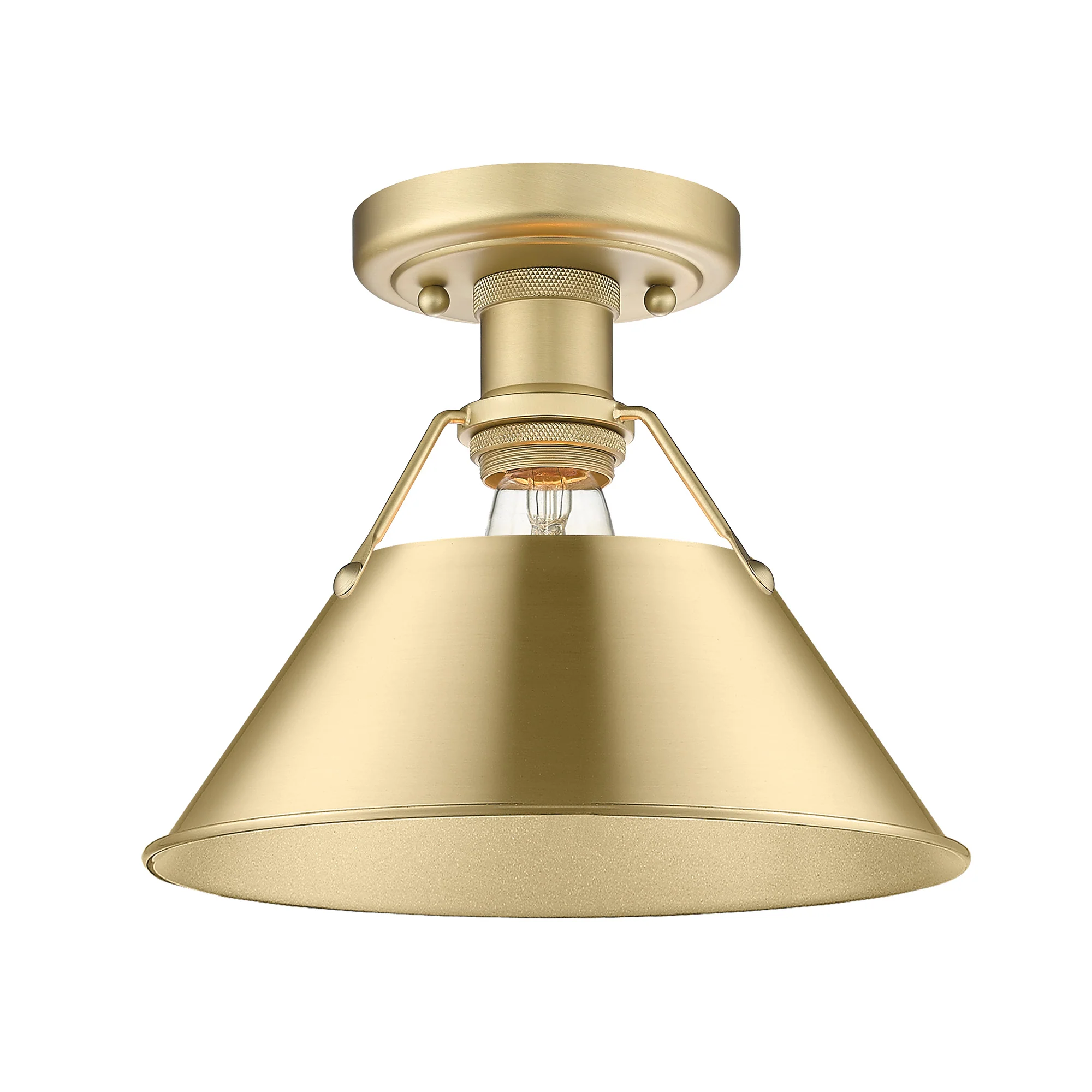 Orwell 1-light Flush Mount in Brushed Champagne Brass