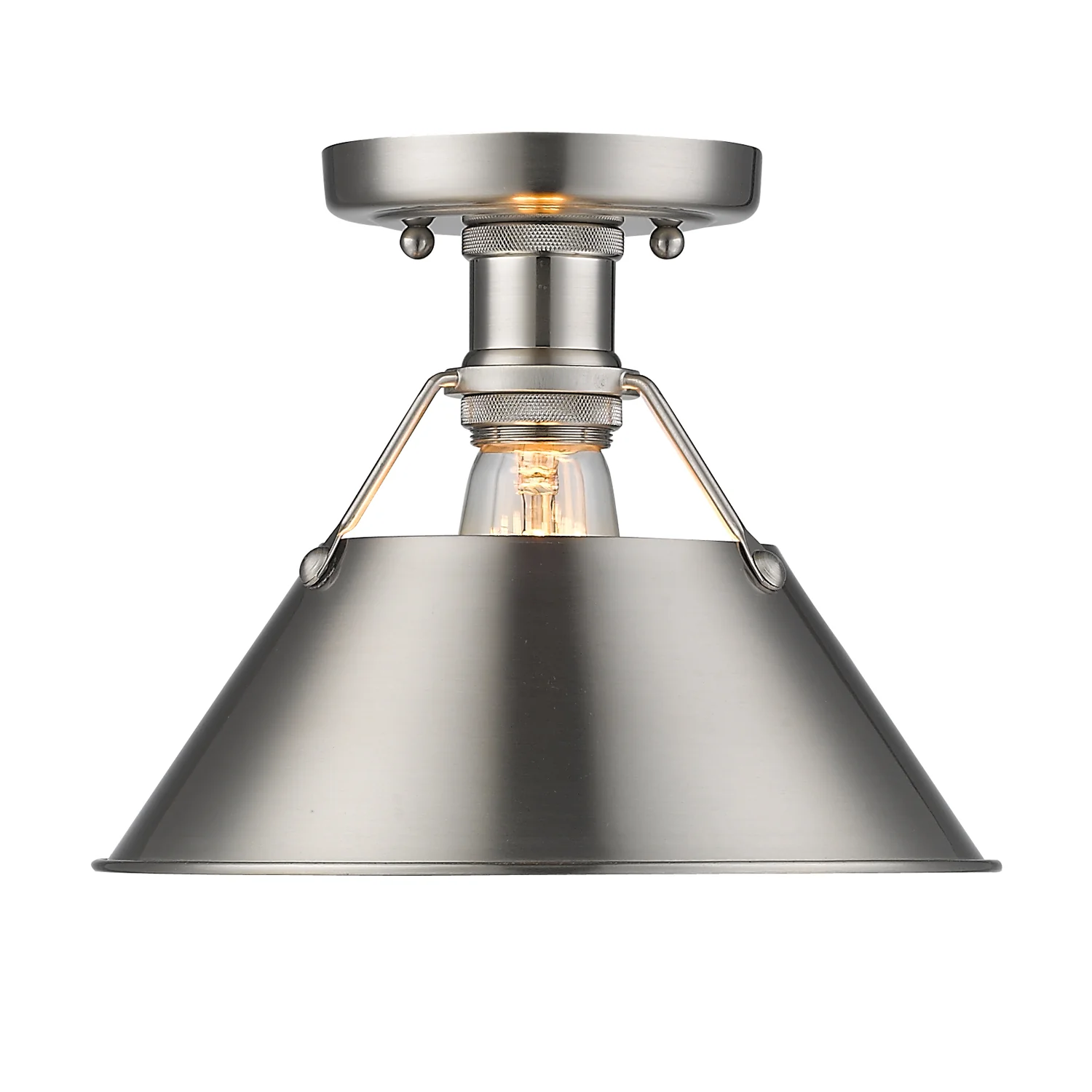 Orwell 1-light Flush Mount in Pewter - Image 2