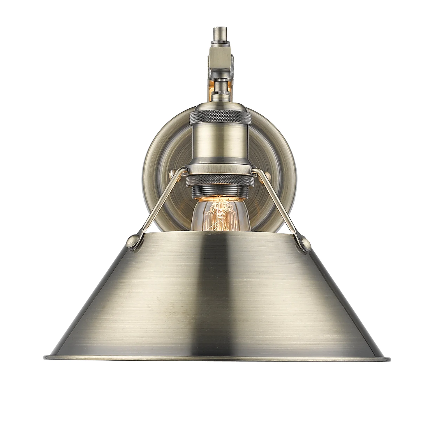 Orwell 1-light Wall Sconce in Aged Brass - Image 3