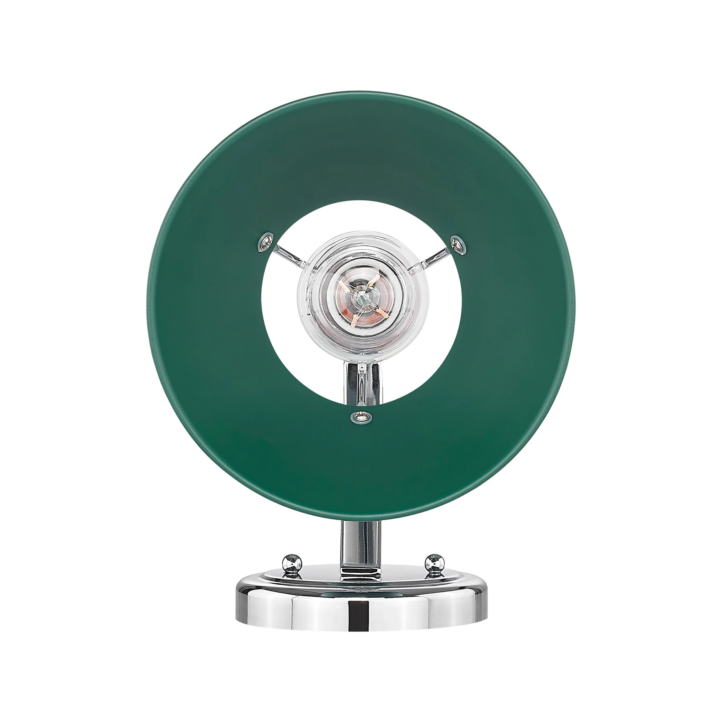 Orwell 1-light Wall Sconce in Chrome and Pine Green shade - Image 3