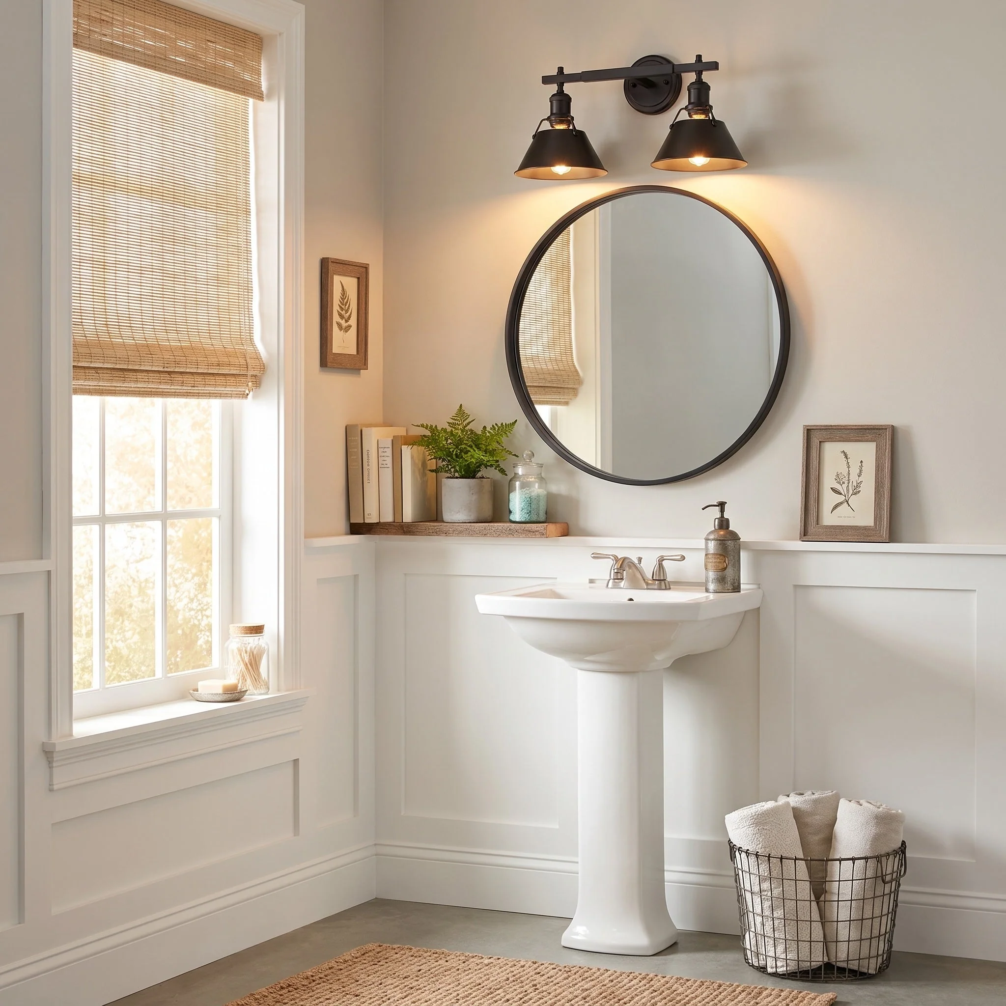 Orwell 2-light Vanity in Matte Black - Image 3