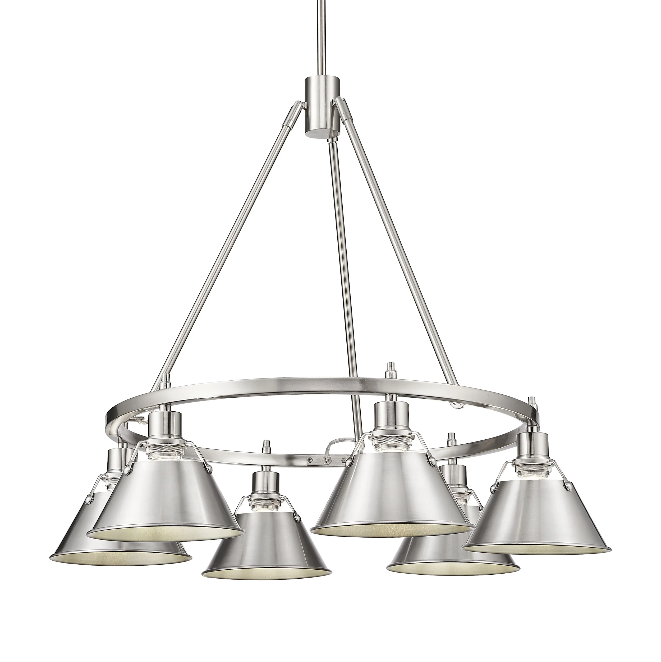 Orwell 6-light Chandelier in Pewter