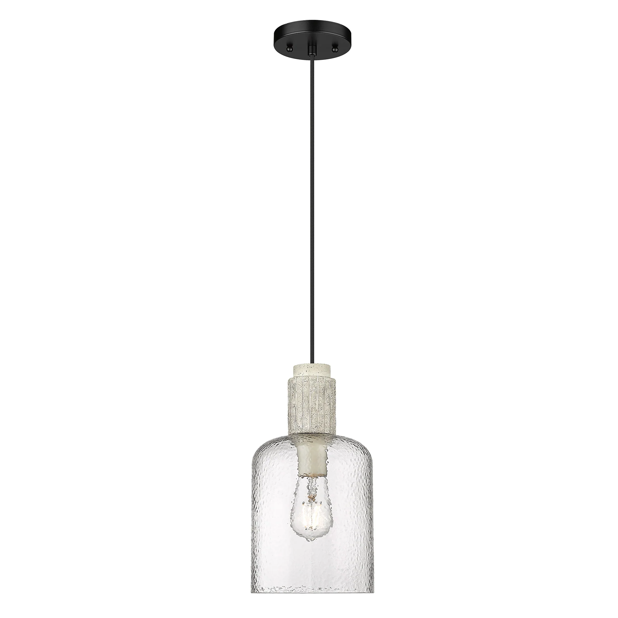Pedra 1-light Pendant in Matte Black - Image 2
