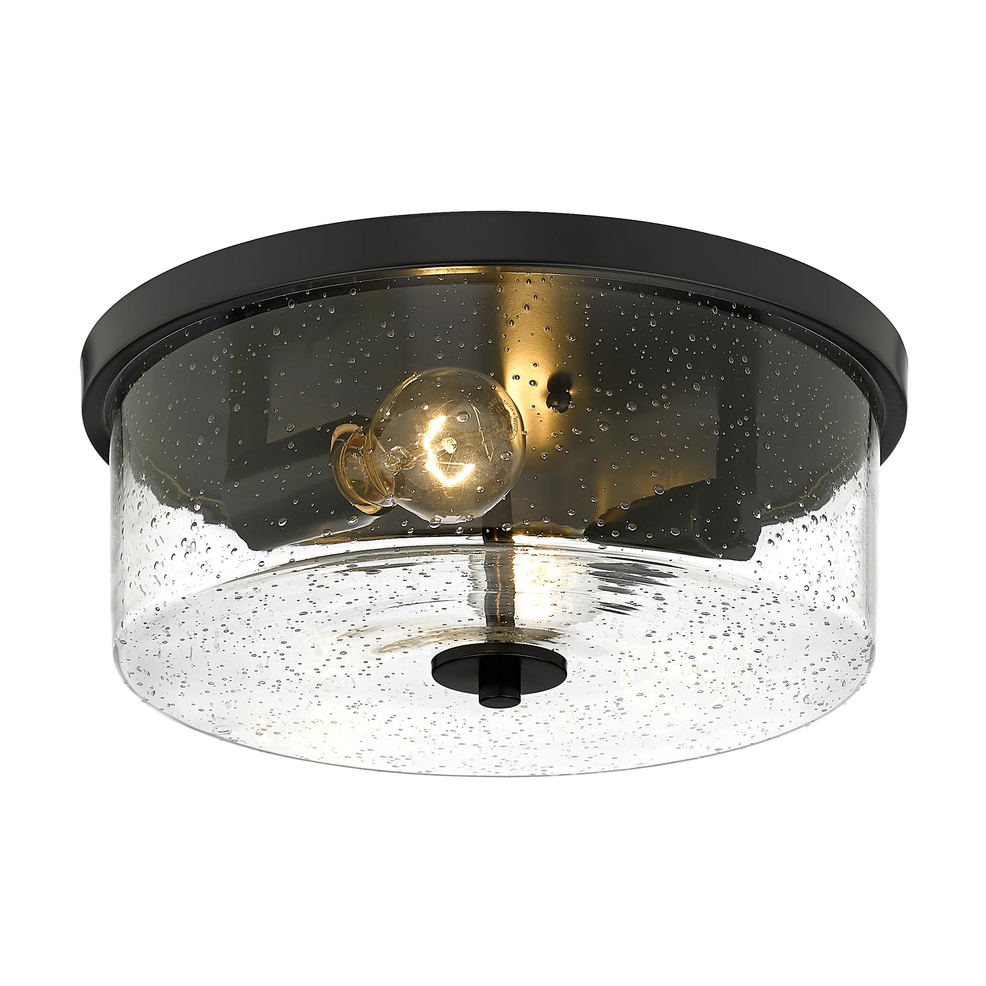 Rayne 2-light Flush Mount in Matte Black - Image 3