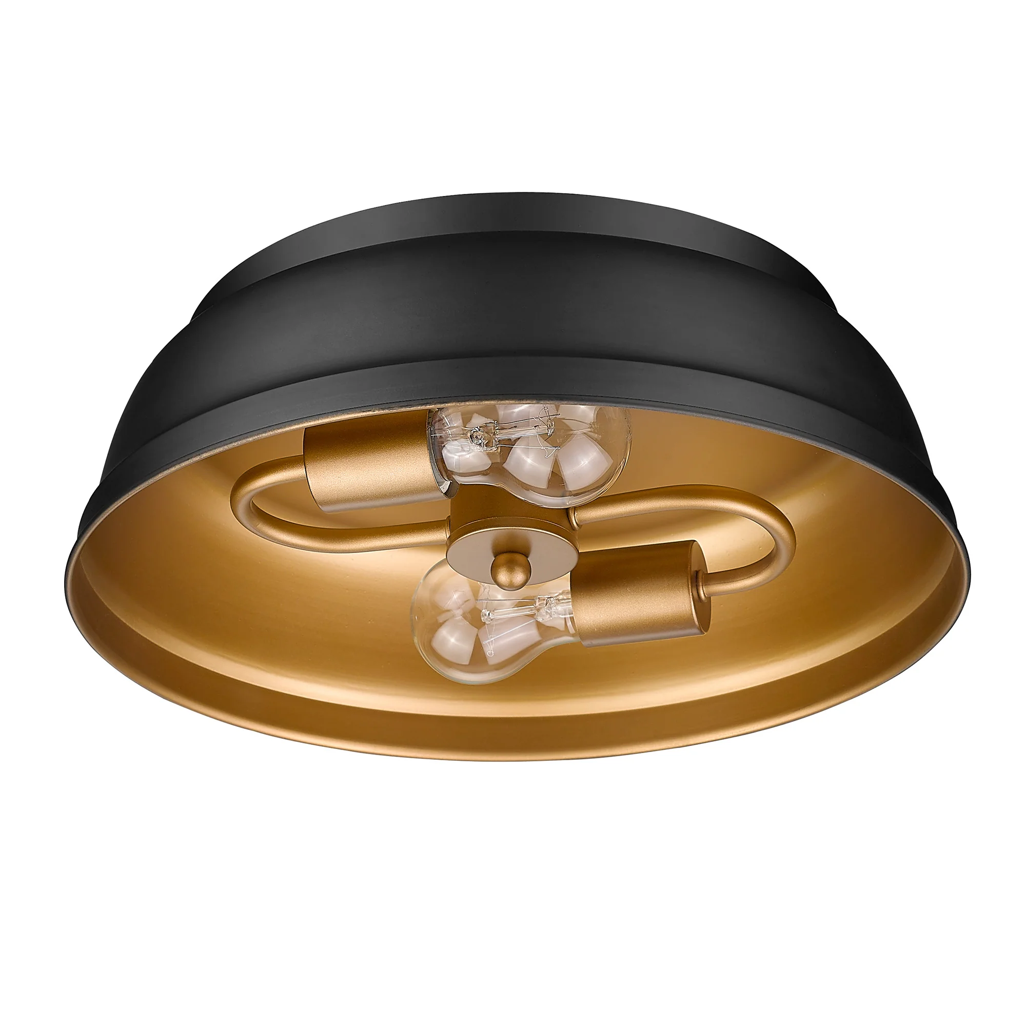 Rebel 2-light Flush Mount in Matte Black - Image 2