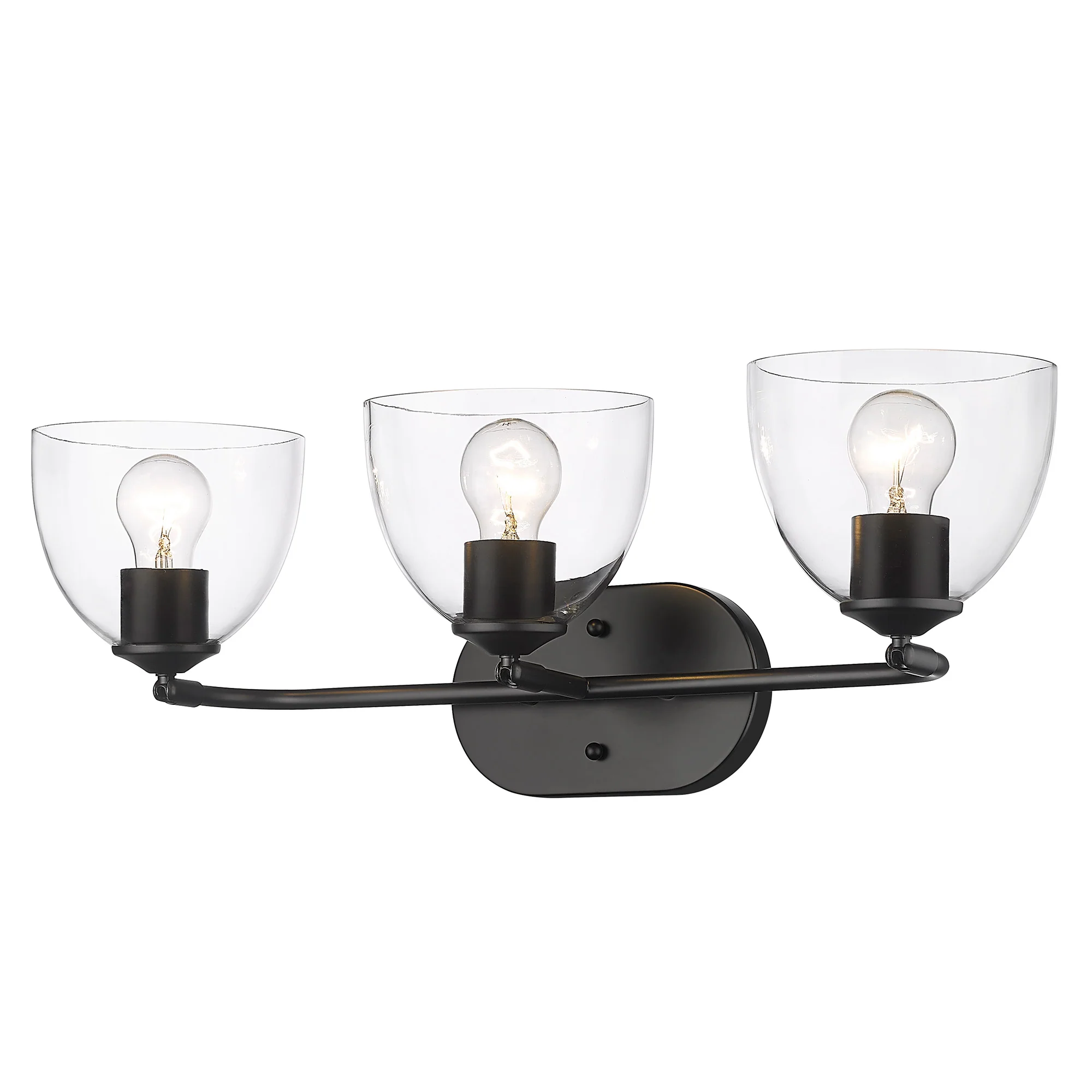 Roxie 3-light Vanity in Matte Black - Image 3