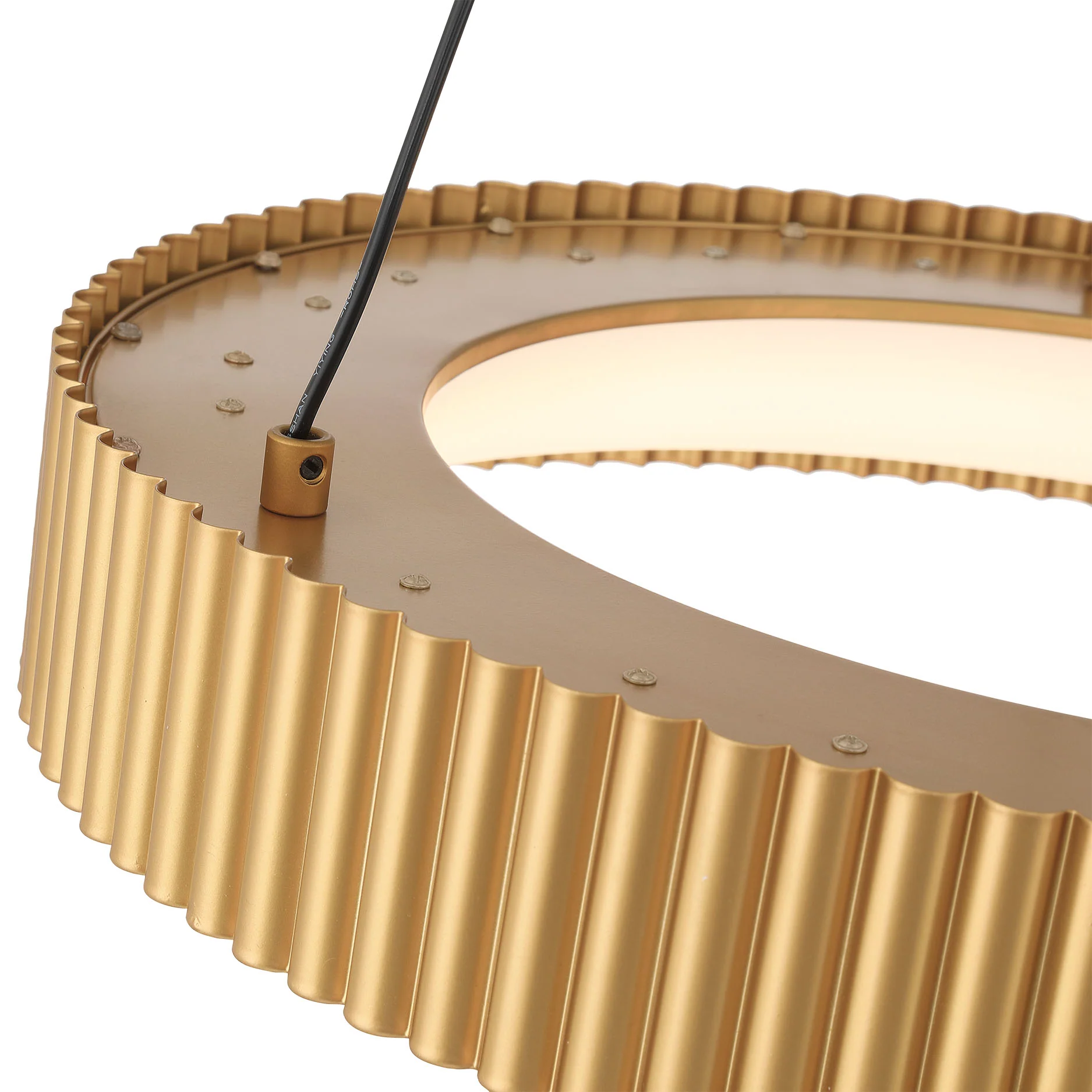 Sashay Integrated LED 20" Pendant in Honey Gold - Image 10