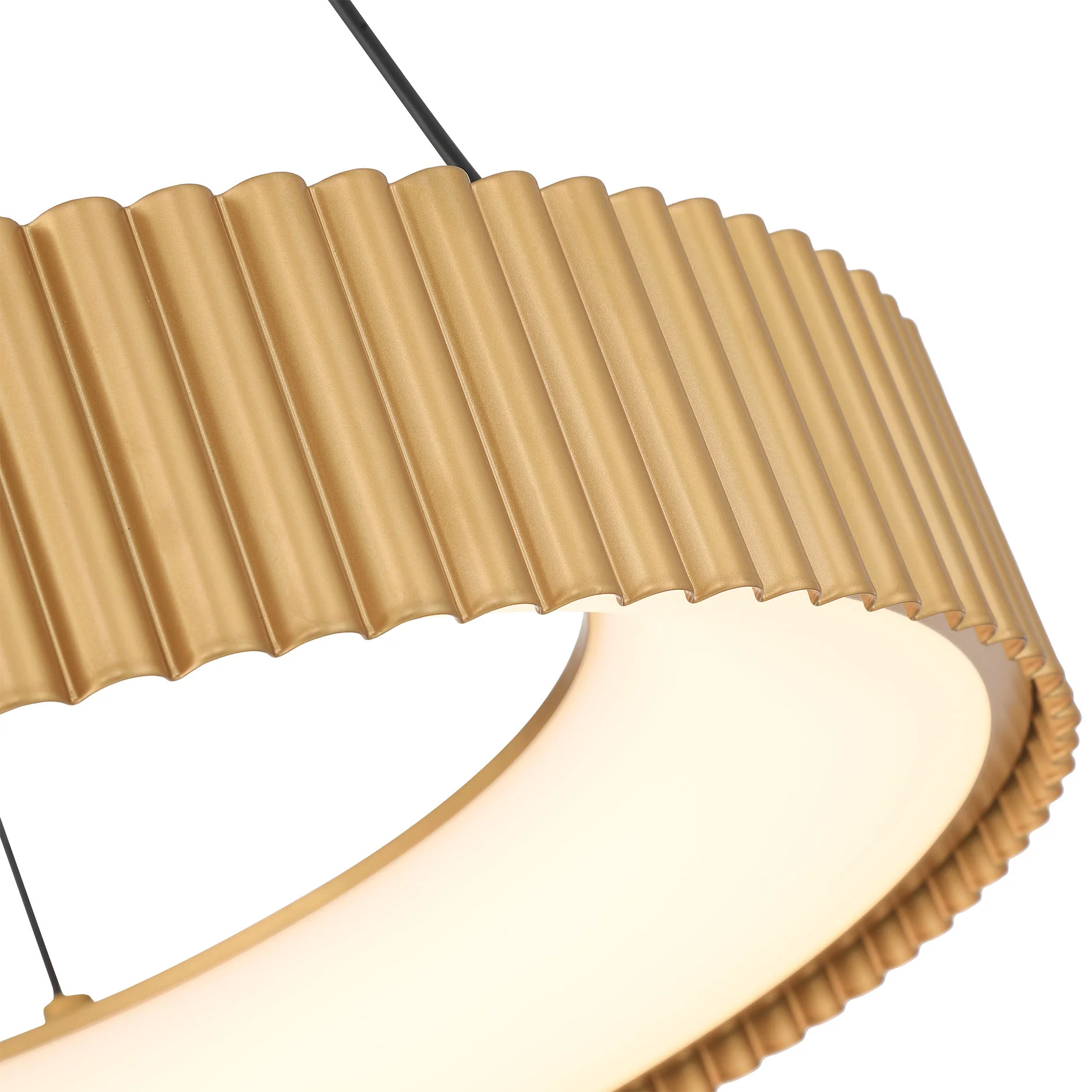 Sashay Integrated LED 20" Pendant in Honey Gold - Image 9