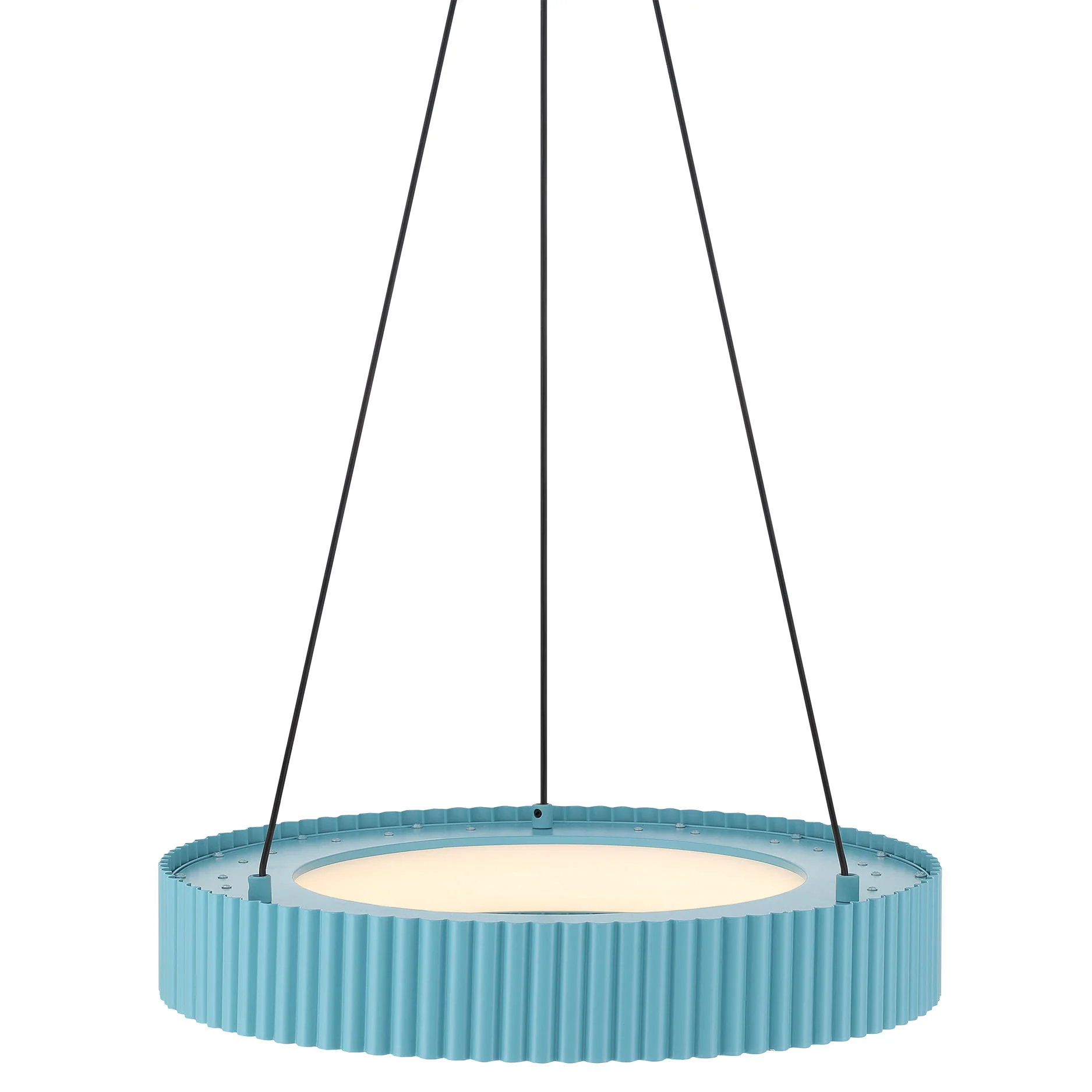 Sashay Integrated LED 20" Pendant in Sky Blue - Image 5
