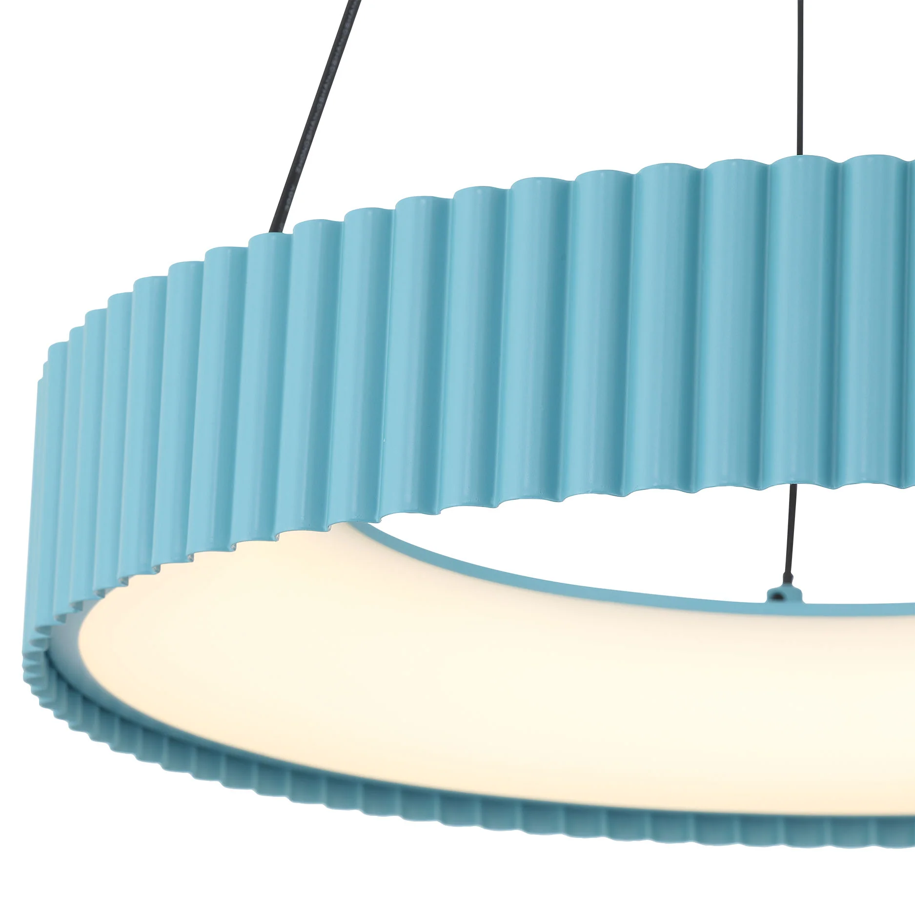 Sashay Integrated LED 20" Pendant in Sky Blue - Image 7