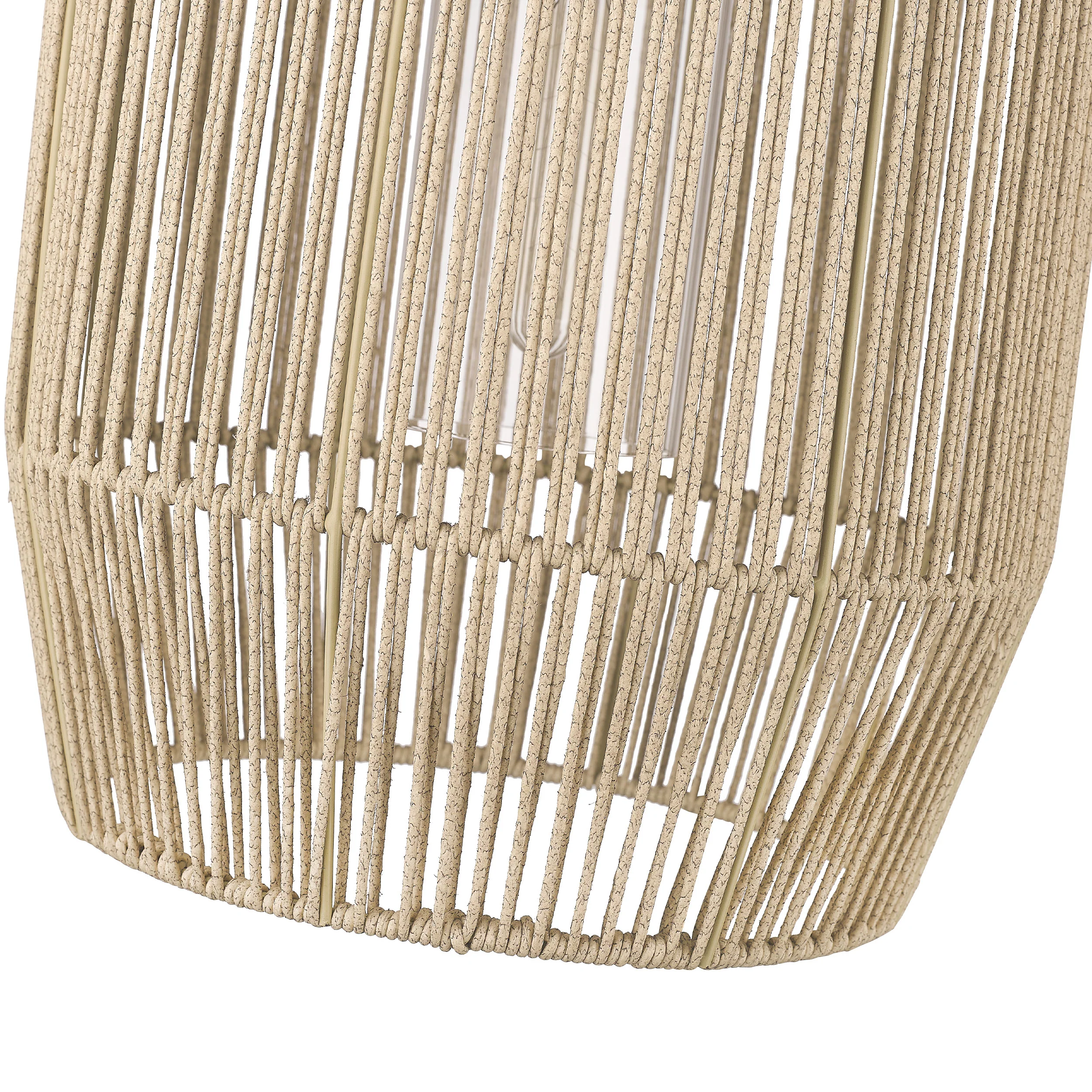 Seabrooke 1-light Outdoor Pendant in Natural Black and Summer Sands shade - Image 5