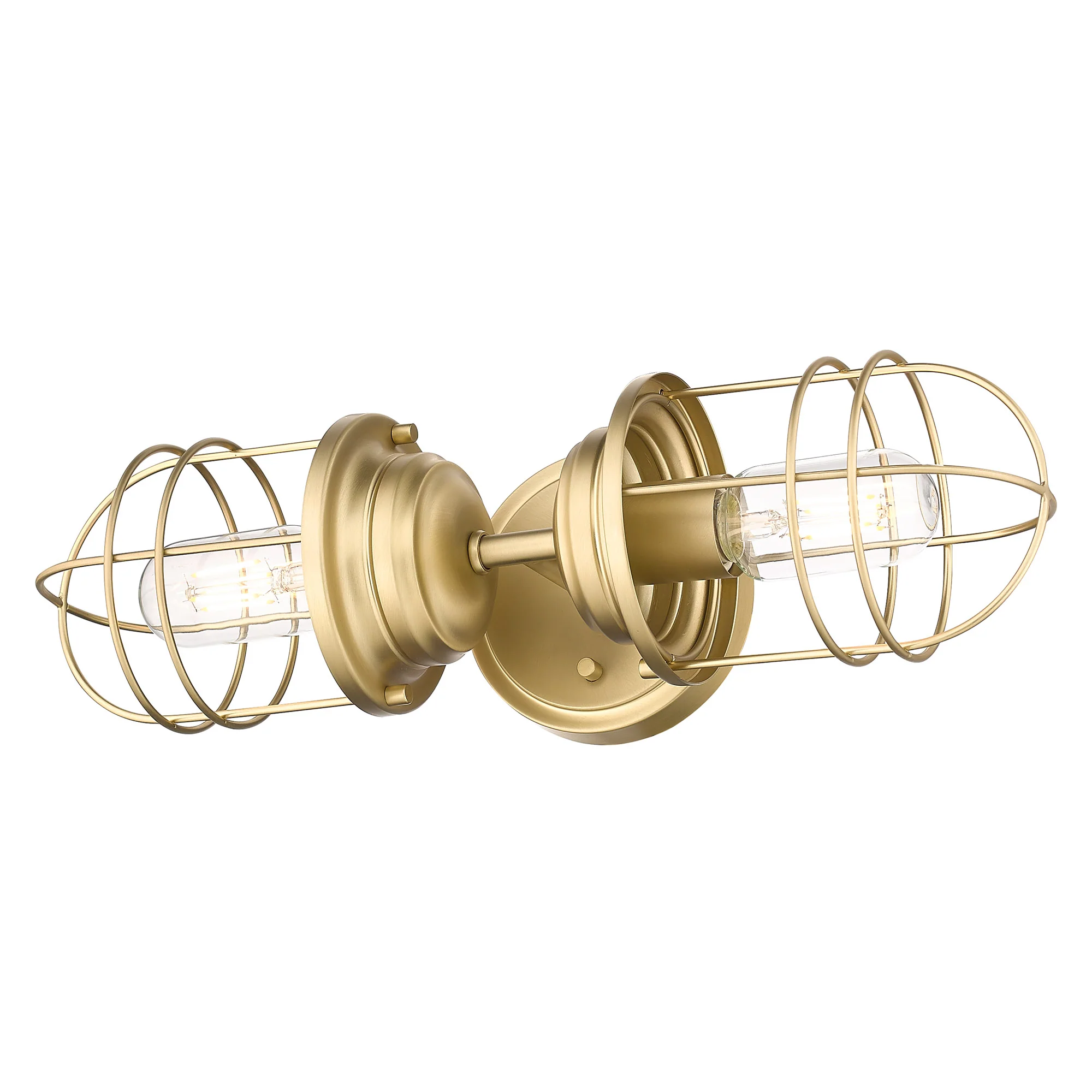Seaport 2-light Vanity in Brushed Champagne Brass - Image 2