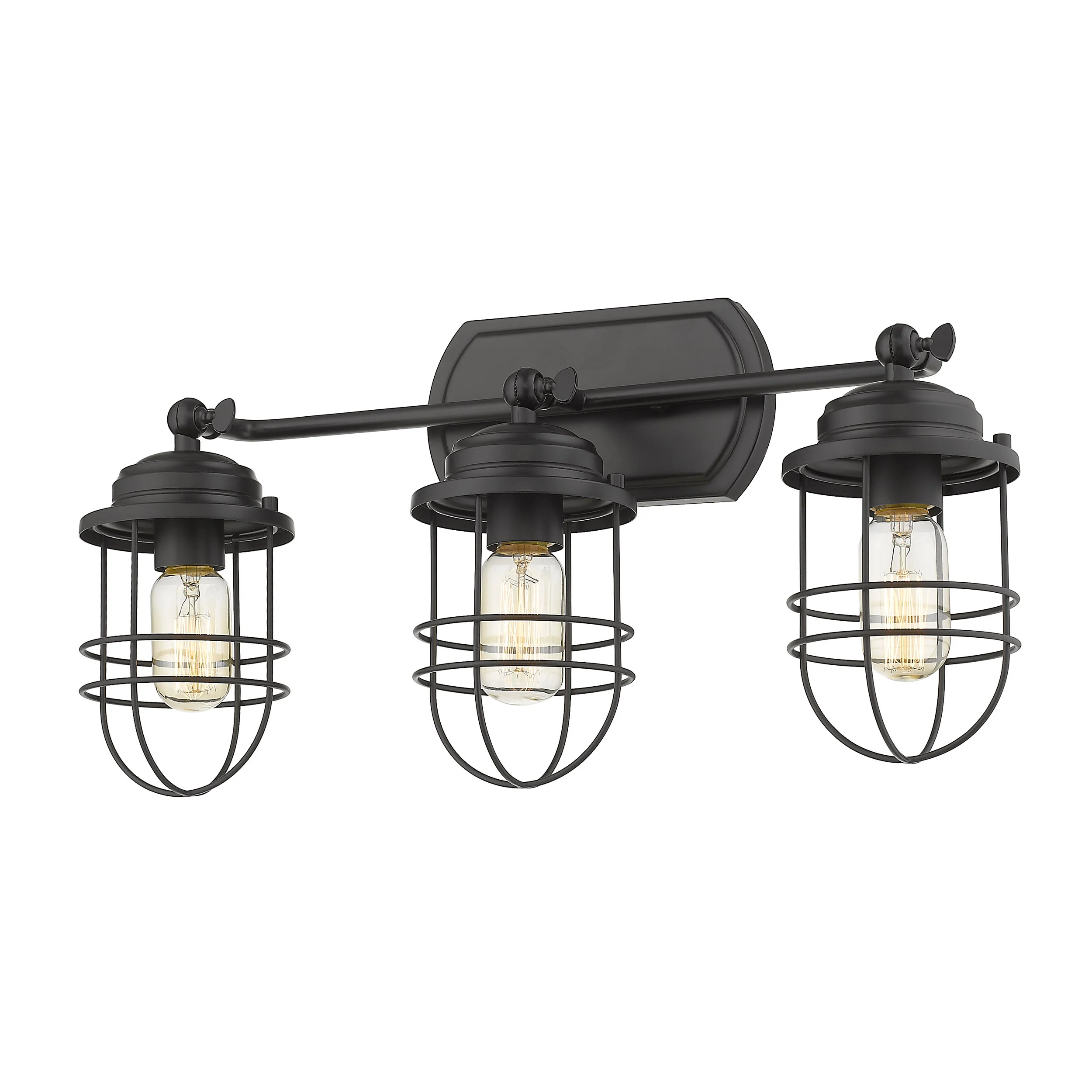 Seaport 3-light Vanity in Matte Black