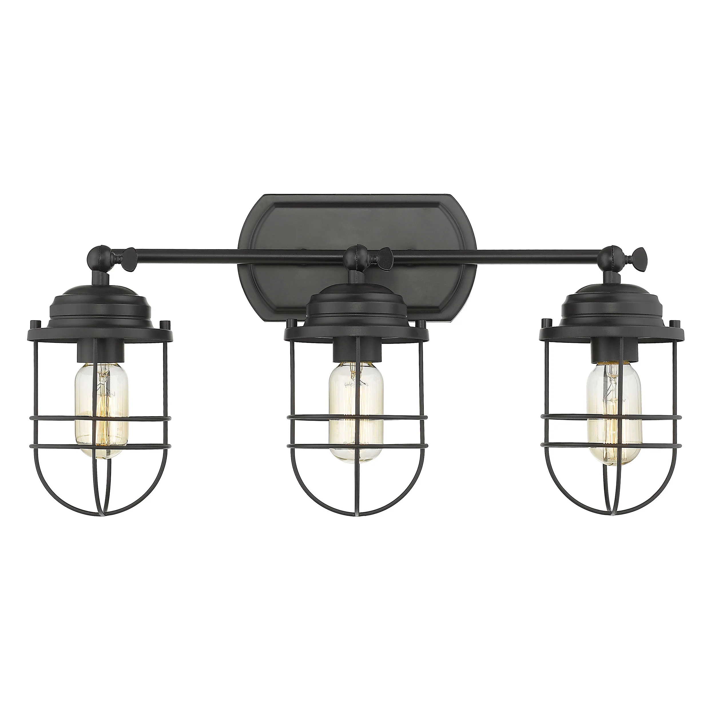 Seaport 3-light Vanity in Matte Black - Image 3