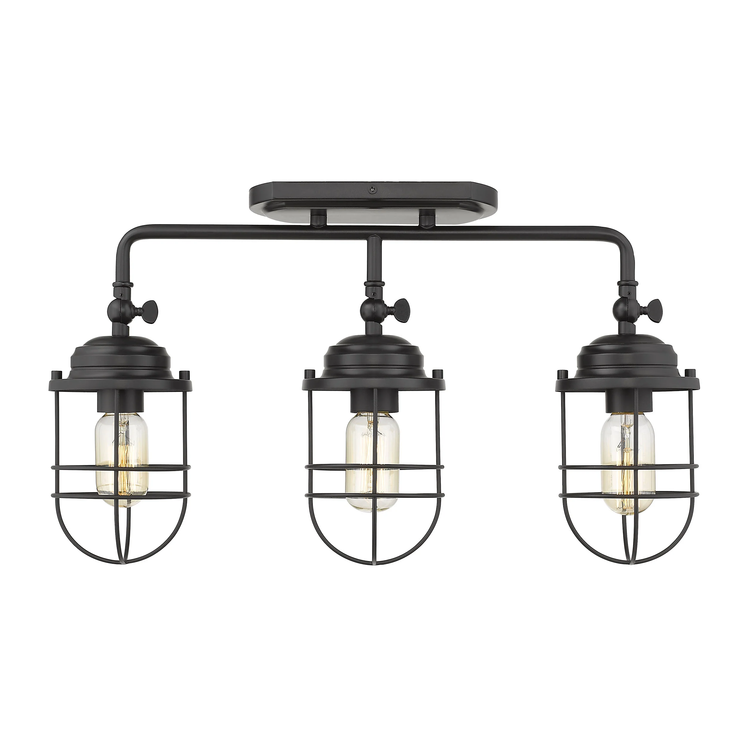 Seaport 3-light Vanity in Matte Black - Image 4