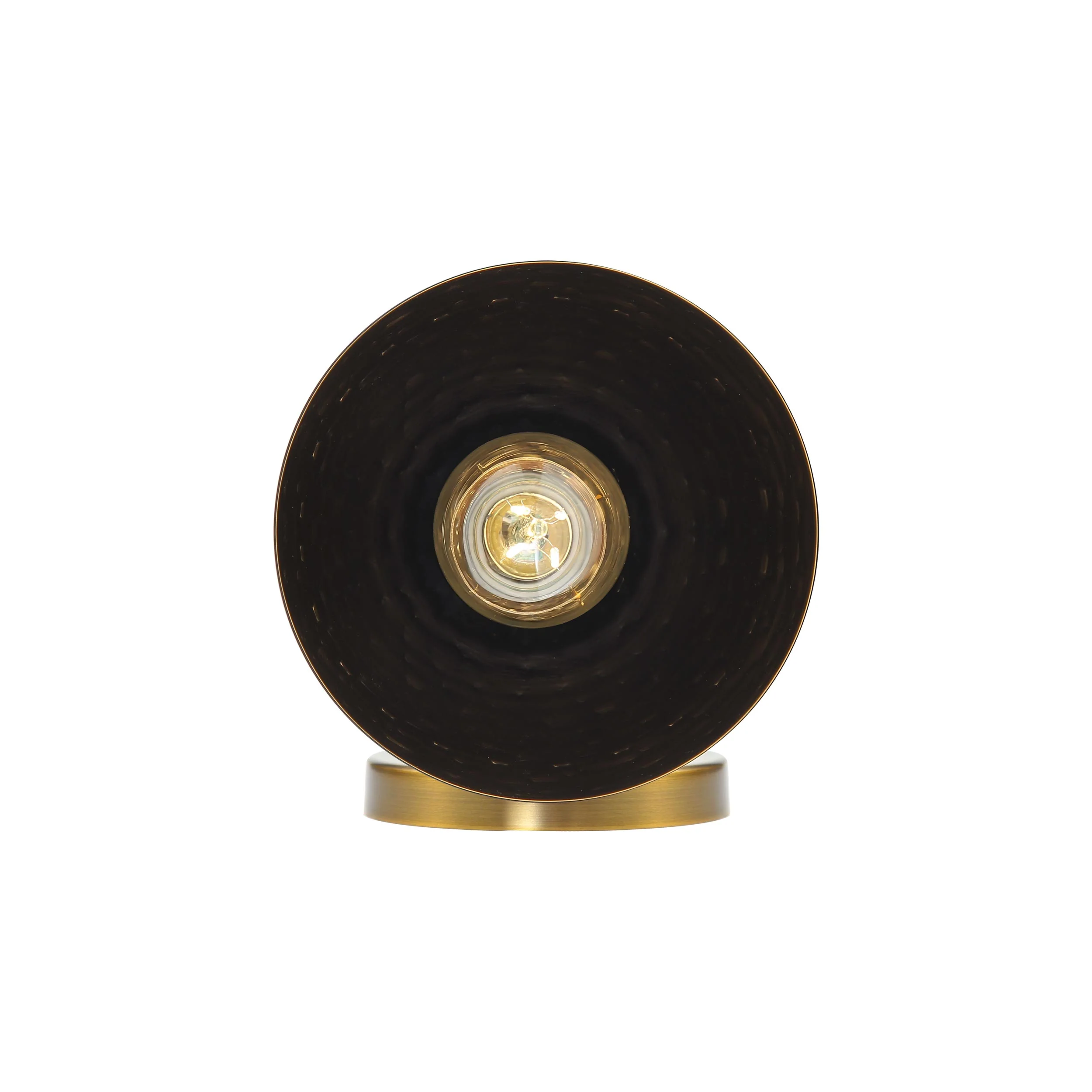 Shepard 1-light Wall Sconce in Modern Brass and Matte Black shade - Image 4