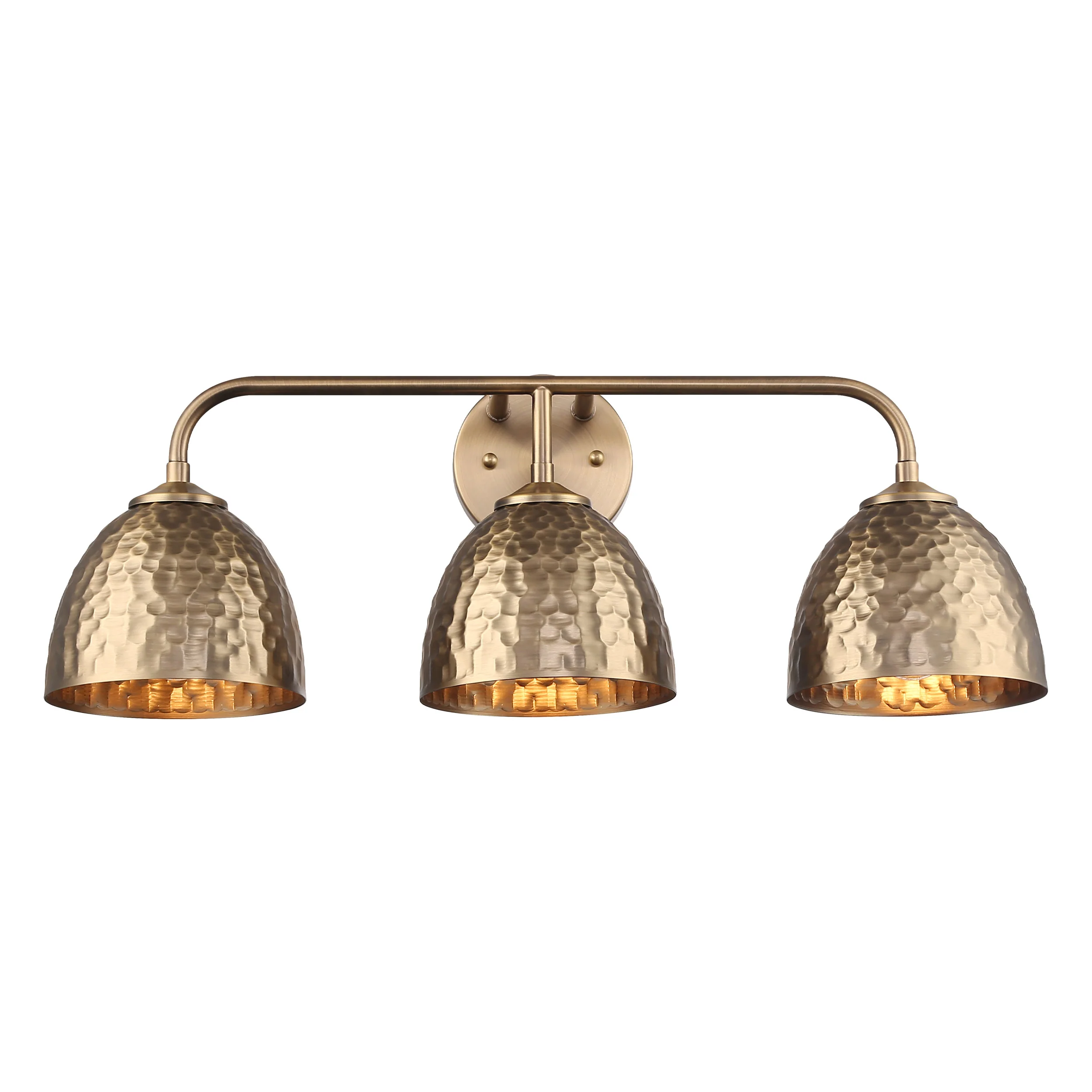 Shepard 3-light Vanity in Modern Brass and Modern Brass shade - Image 3