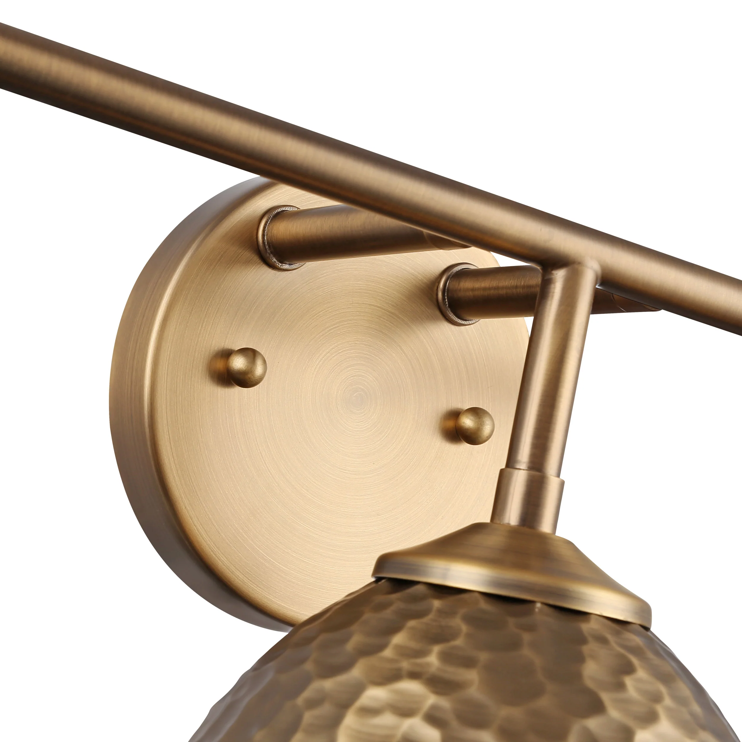 Shepard 3-light Vanity in Modern Brass and Modern Brass shade - Image 4